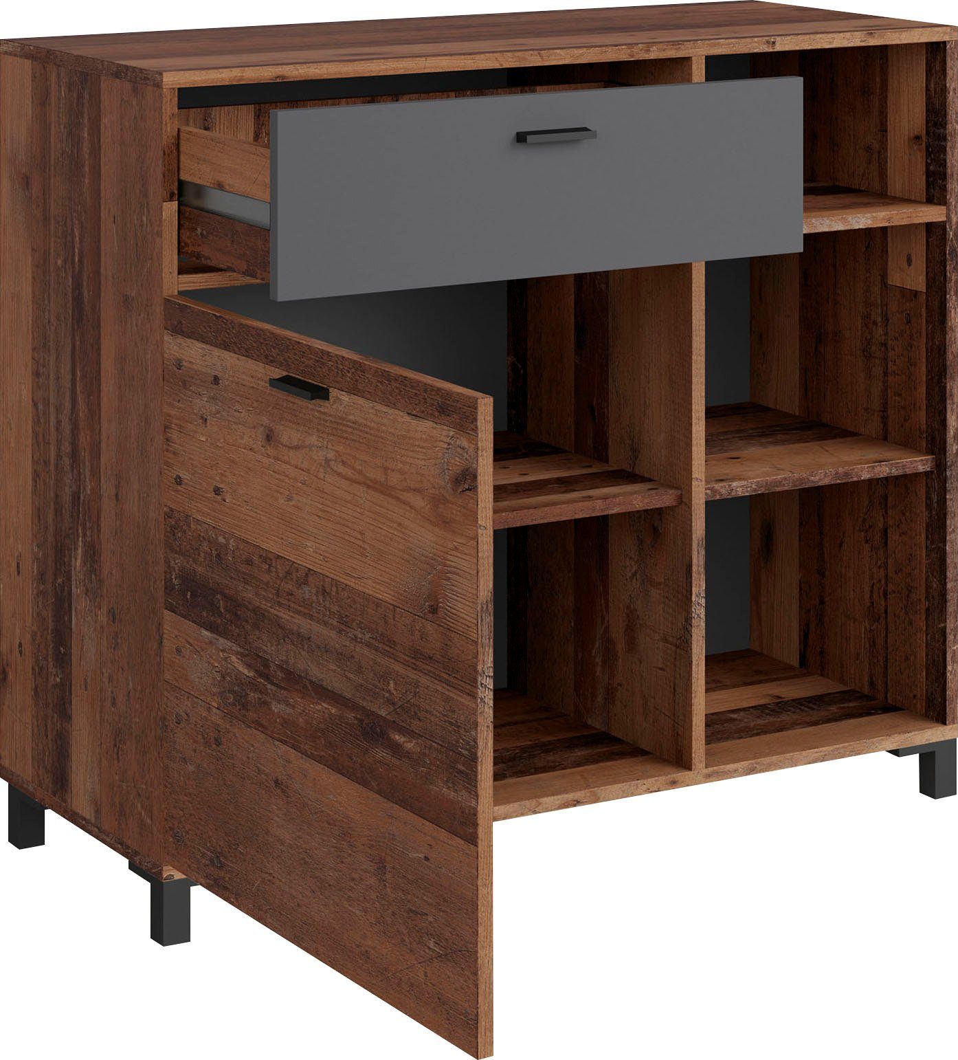 INOSIGN Dressoir Jackson Breedte 98 cm, met open rek