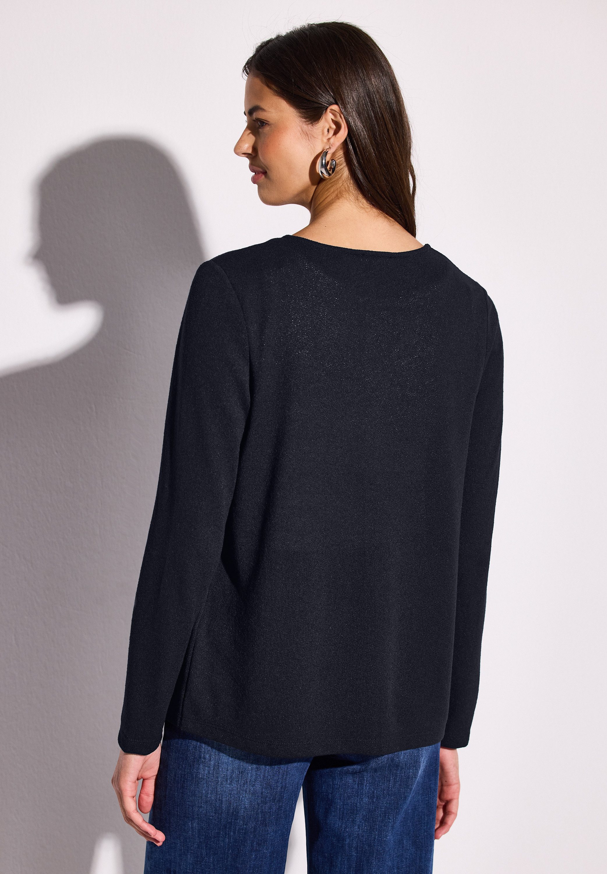 STREET ONE Shirtjasje Nette in brei-look