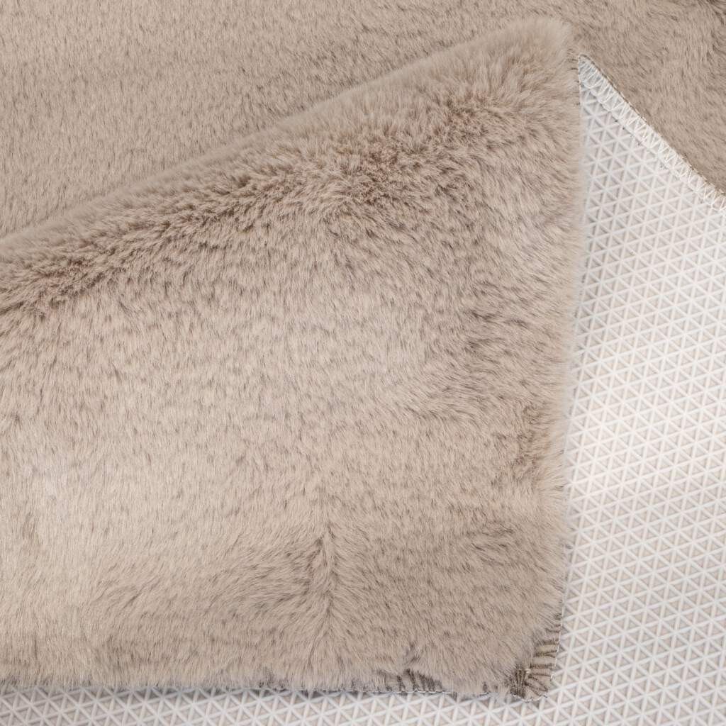 Carpet City Badmat Topia Mats, badmat uni Hoge pool, konijnenvacht-touch, polyester, badmat, wasbaar (1 stuk)