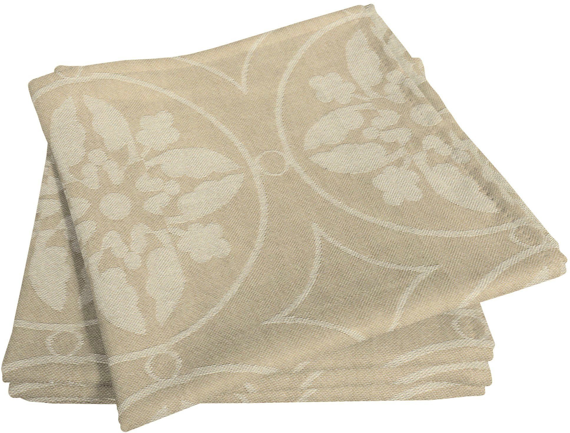Adam Stoffen servet Romantic Puligny Light (4 stuks) servetten maat 30x30 cm beige