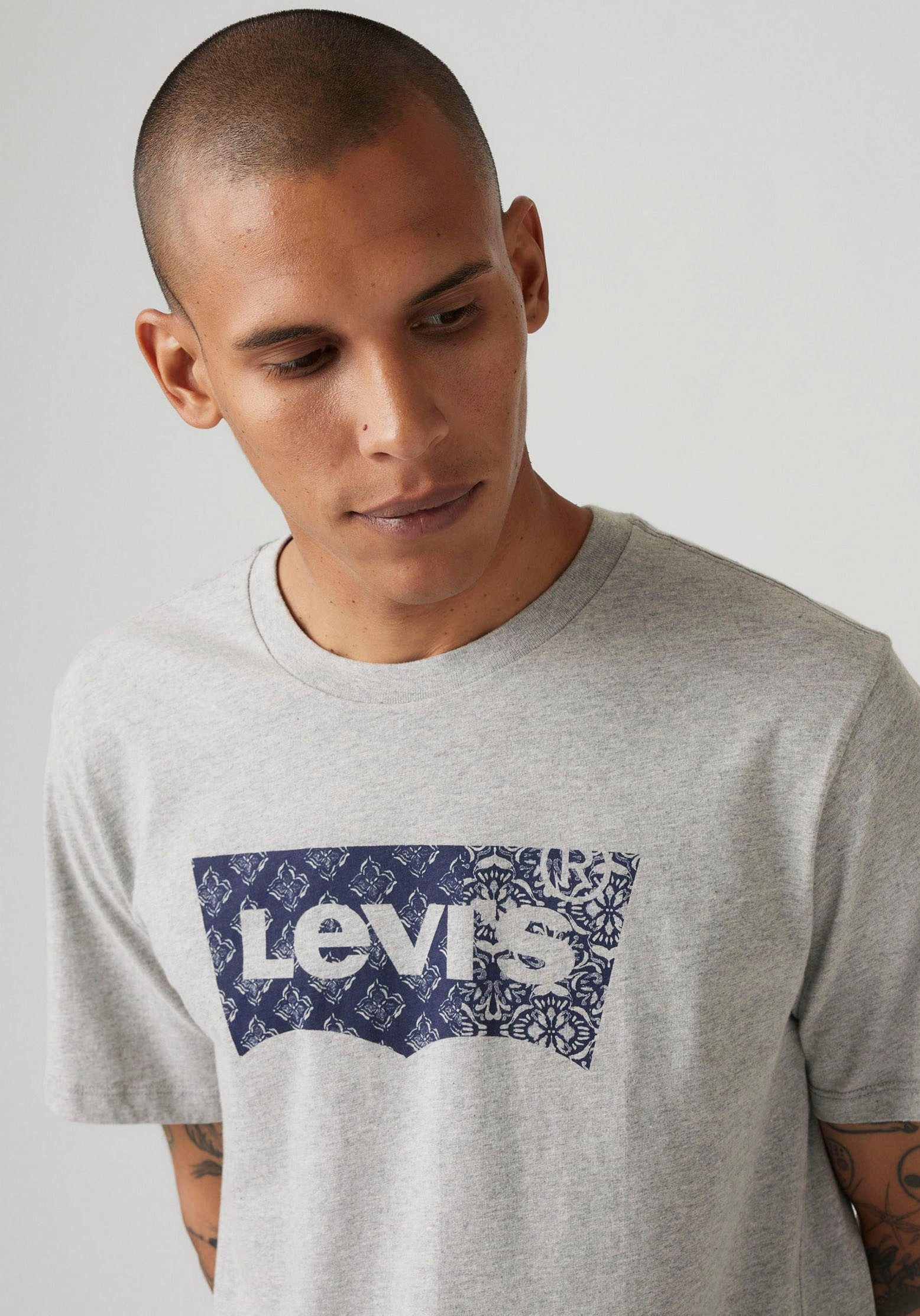 Levi's® T-shirt Batwing Logo Tee met logo-frontprint