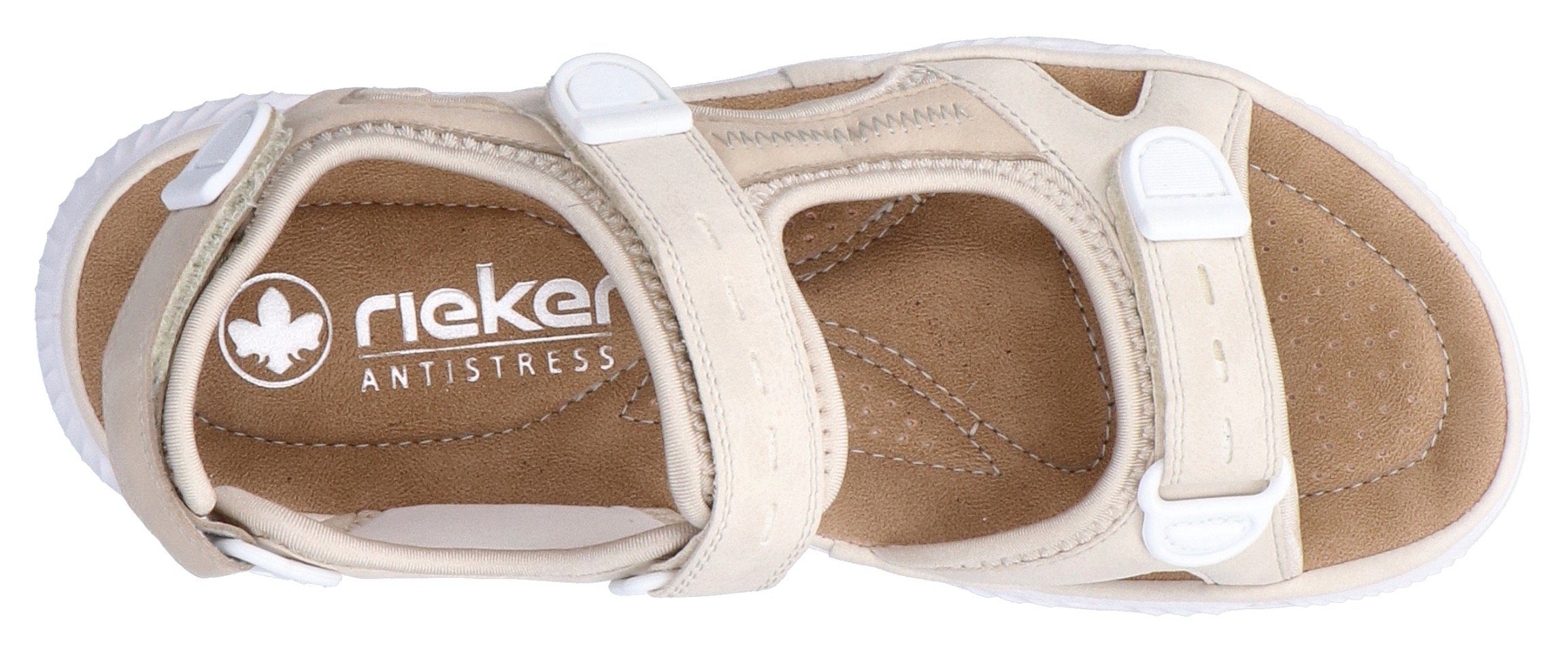 RIEKER Sport Sandalen , zomerschoen, sandaal, plateauhak, met klittenbandsluiting