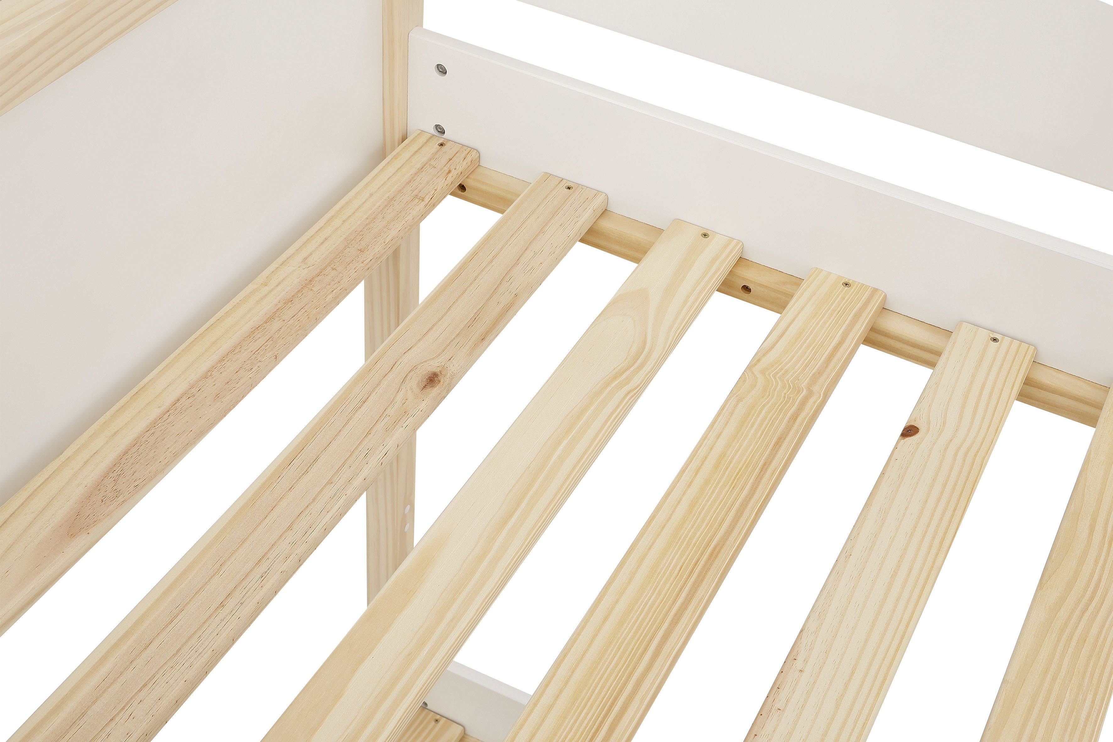 Lüttenhütt Hoogslaper Janne Grenenhout, 1-persoons, inclusief houten ladder, ligoppervlak 90x200 cm