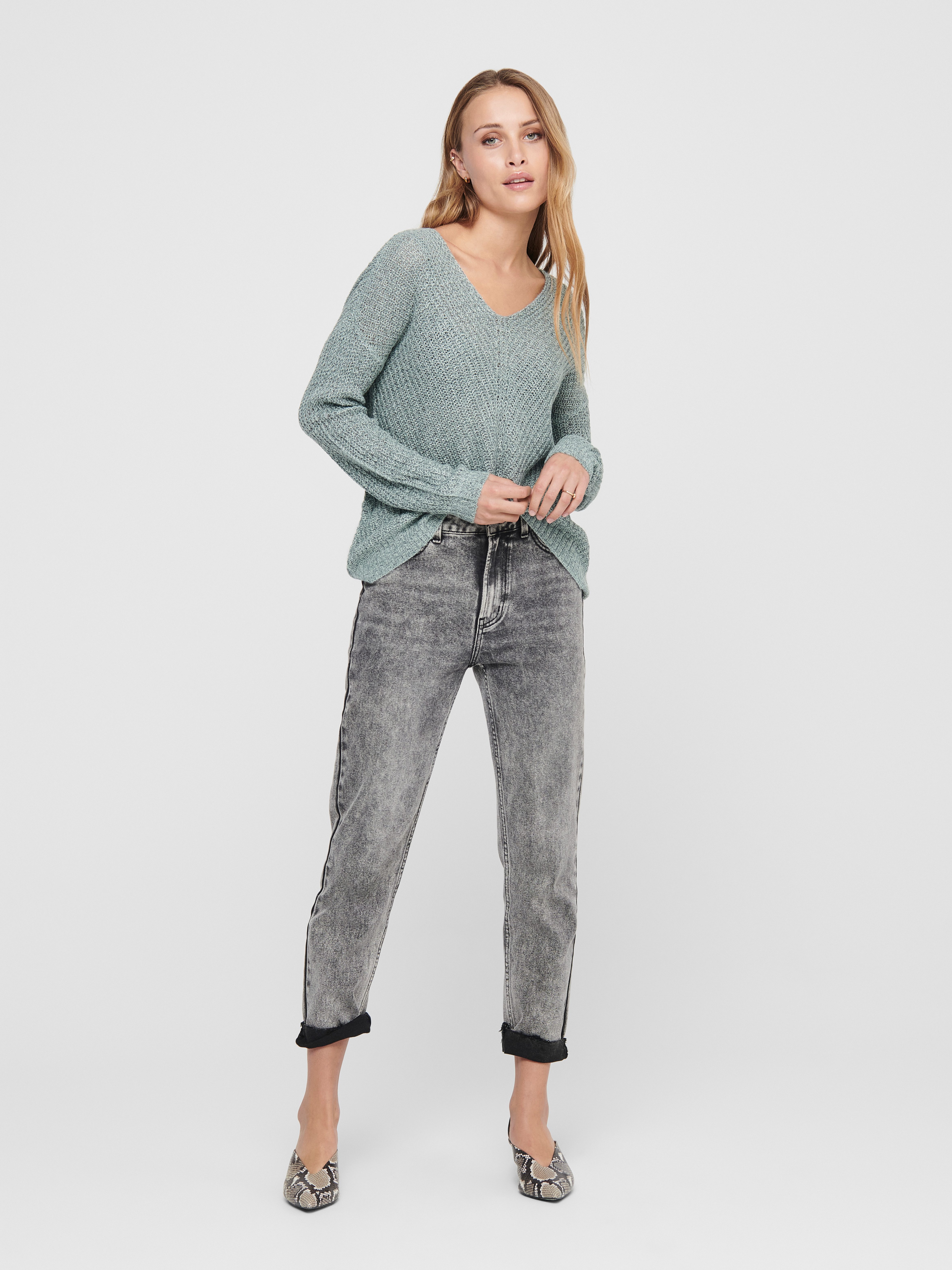 JDY Gebreide trui JDYNEW MEGAN L/S PULLOVER KNT NOOS
