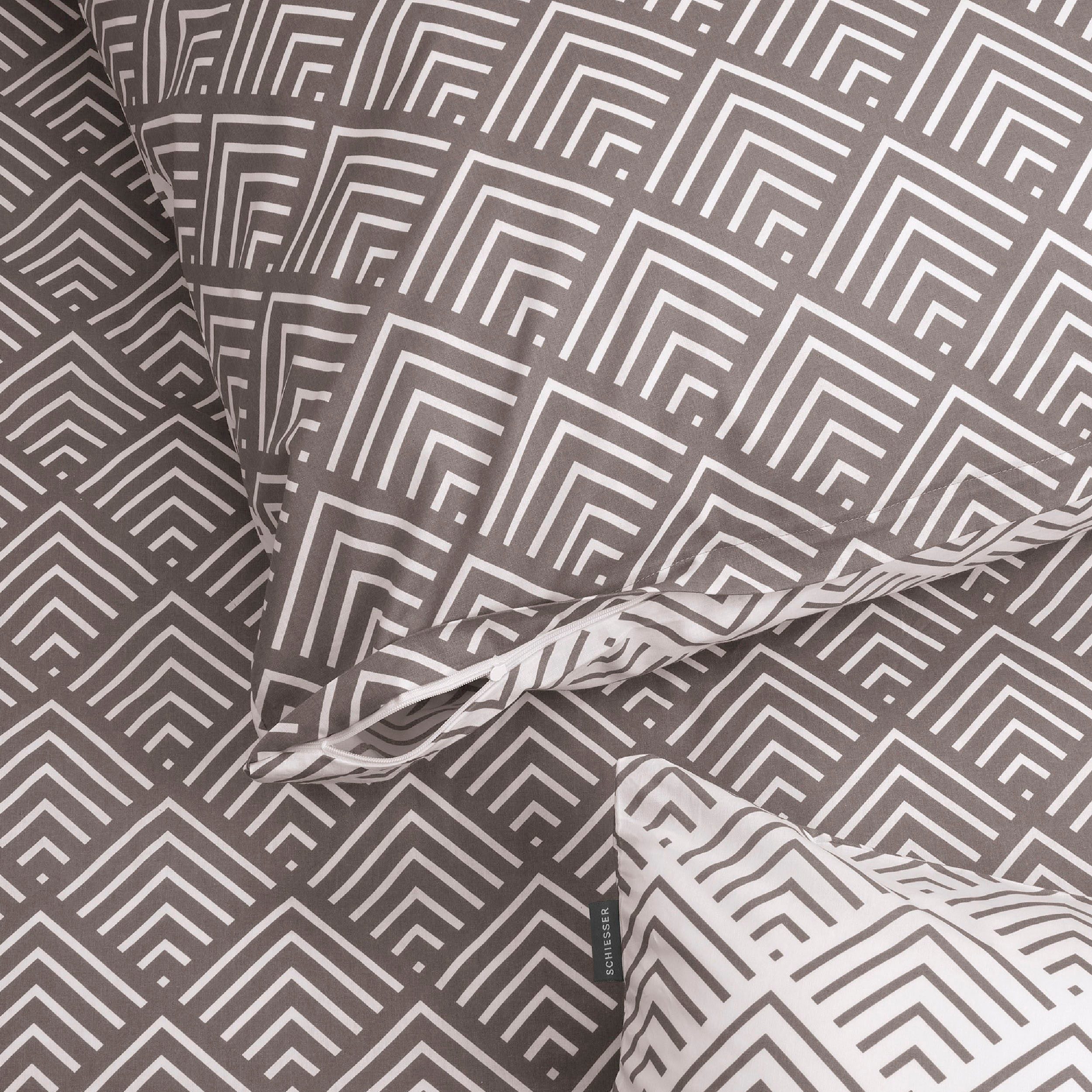 Schiesser Beddengoed MABEL VAN ZACHTE KATOEN MET ABSTRACT PATROON (2-delig)