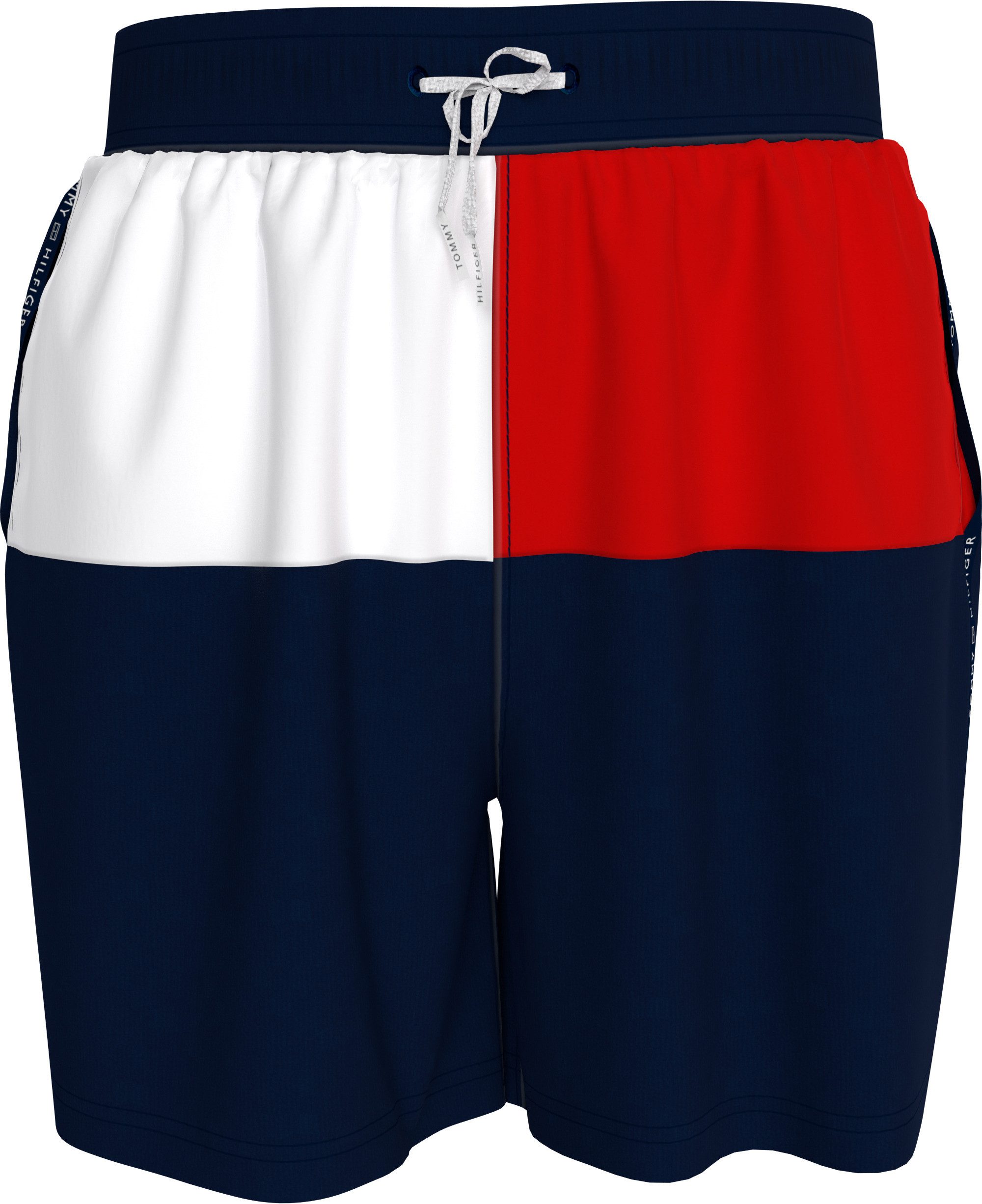 Tommy Hilfiger Swimwear Zwemshort MEDIUM DRAWSTRING in colourblock-design