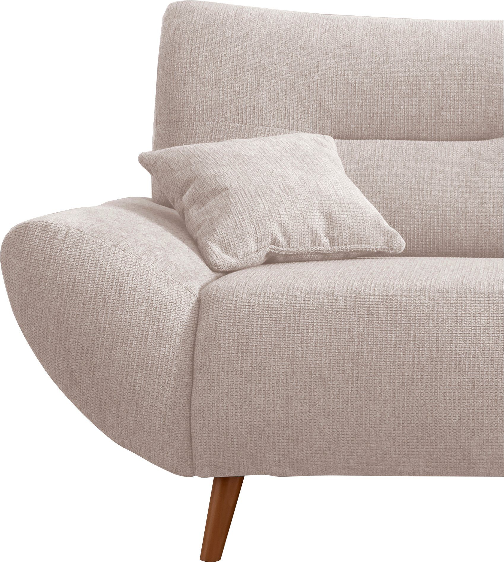 INOSIGN Zithoek Drago elegant en tijdloos, comfortabel, moderne vormtaal leverbaar als fauteuil/hoekbank, diverse stoffen, incl. 2 sierkussens (set, 3-delig)