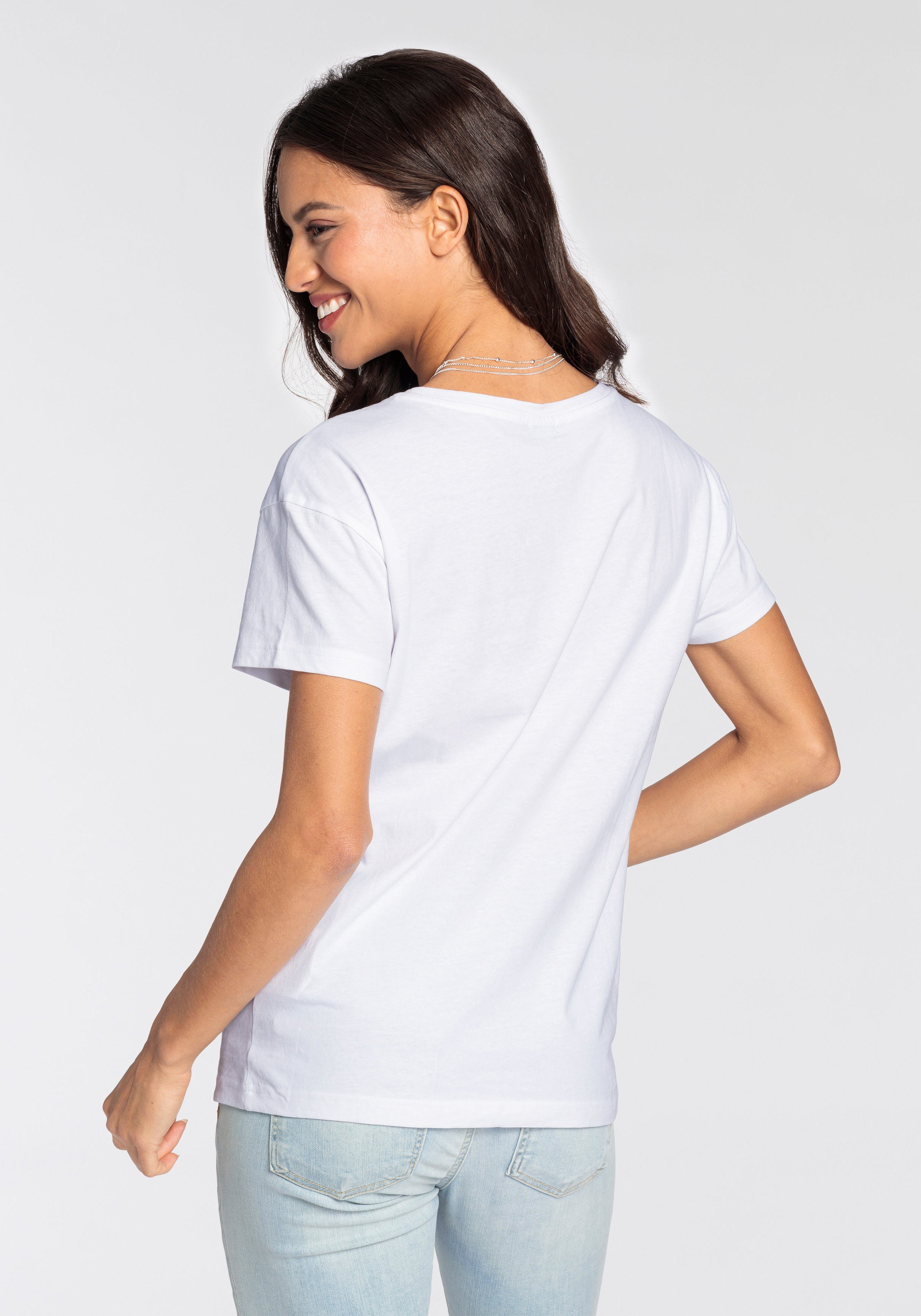 Laura Scott T-shirt Korte mouwen, figuurvolgende snit, van elastische single jersey