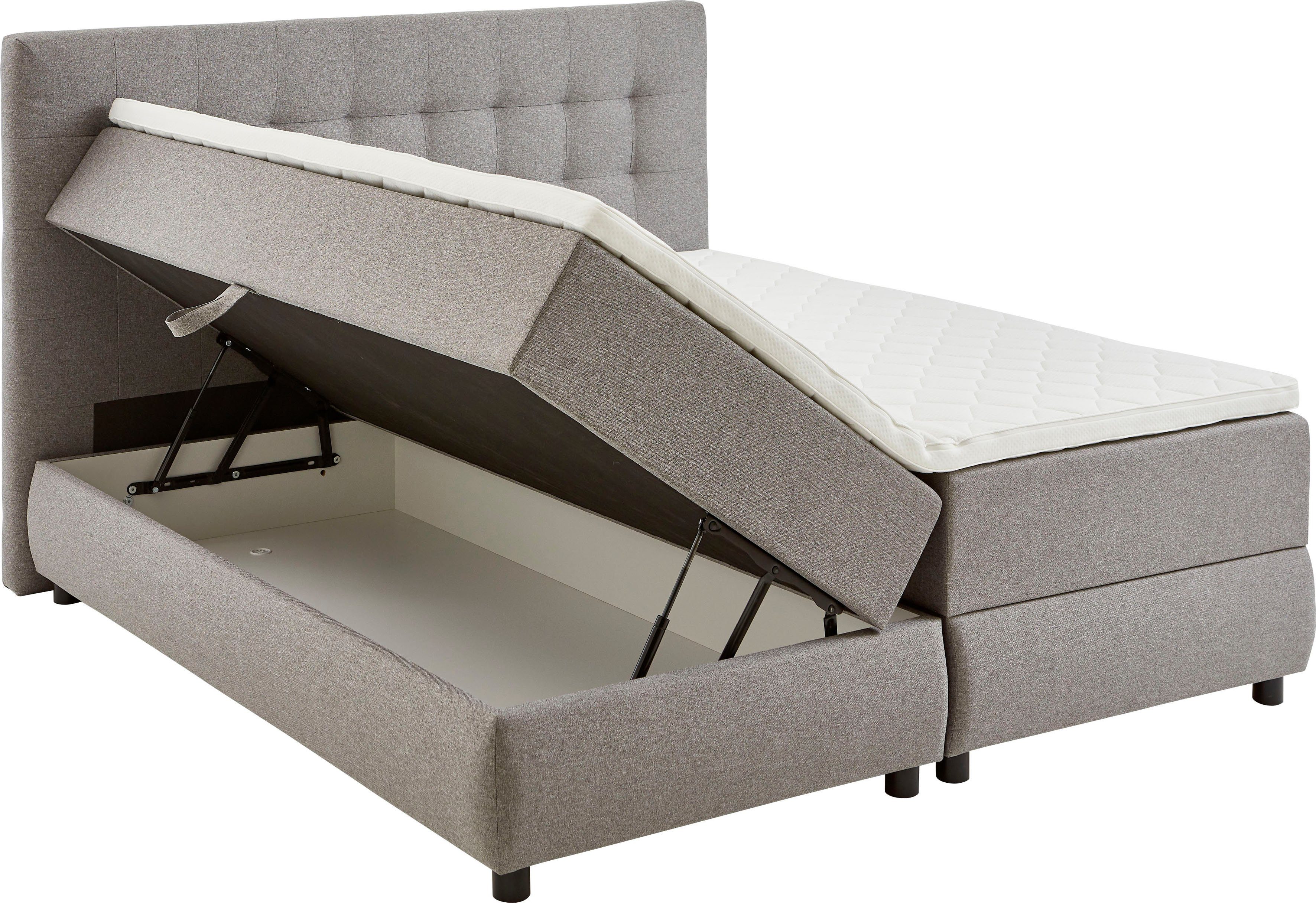 ATLANTIC home collection Boxspring Lilo inclusief bedkist en topper