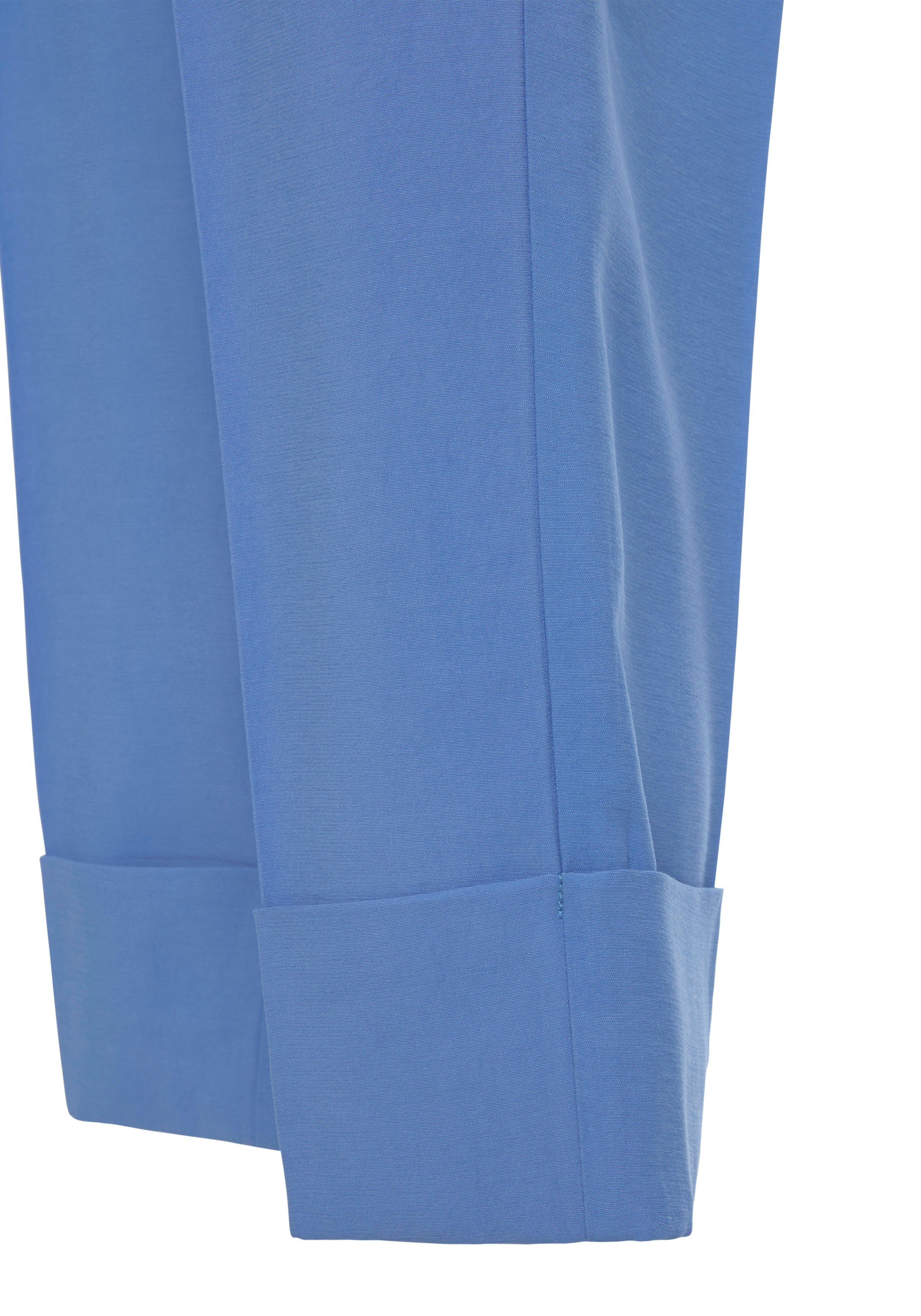 Lascana Comfortbroek met brede omslagzoom