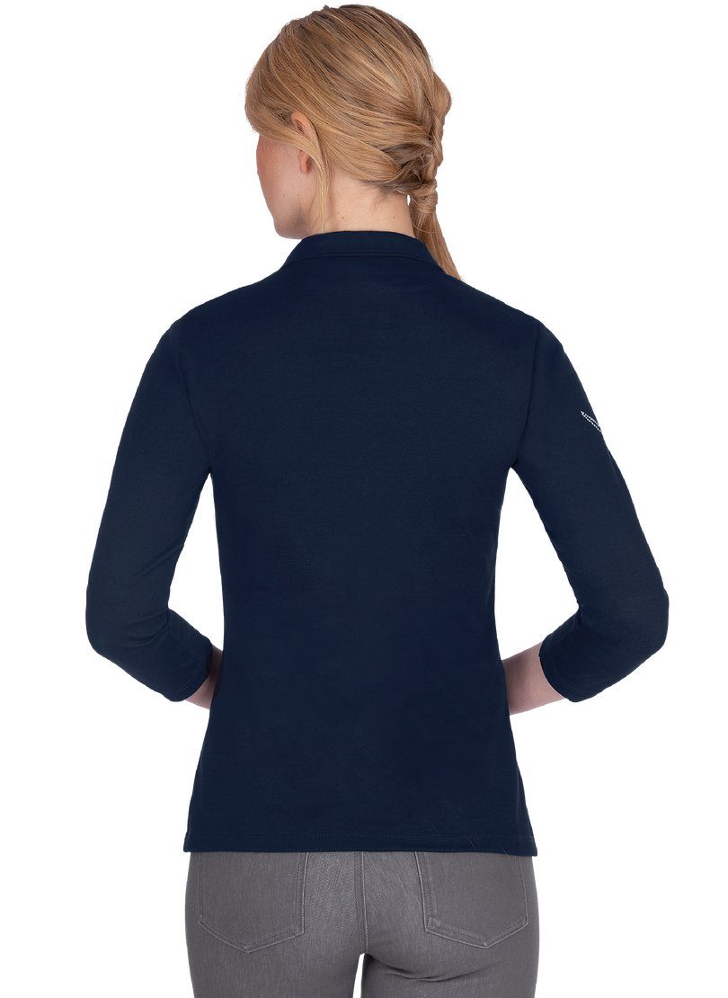 Trigema Poloshirt TRIGEMA poloshirt met kristallen (1-delig)