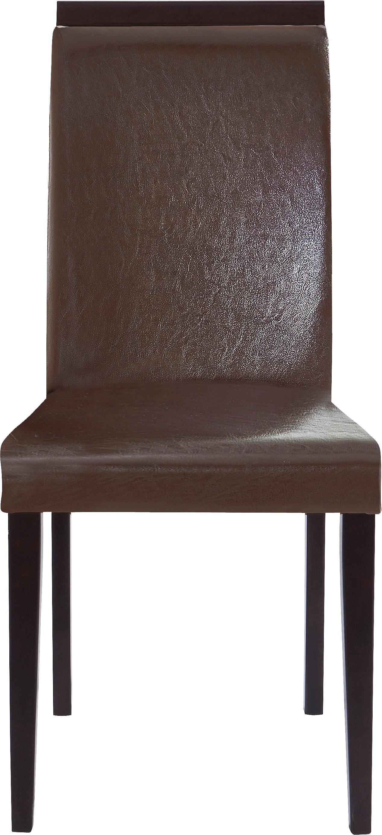 Home affaire Eetkamerstoel Genova van mooi imitatieleer, in verschillende kleuren, zithoogte 46 cm (set, 2 stuks)
