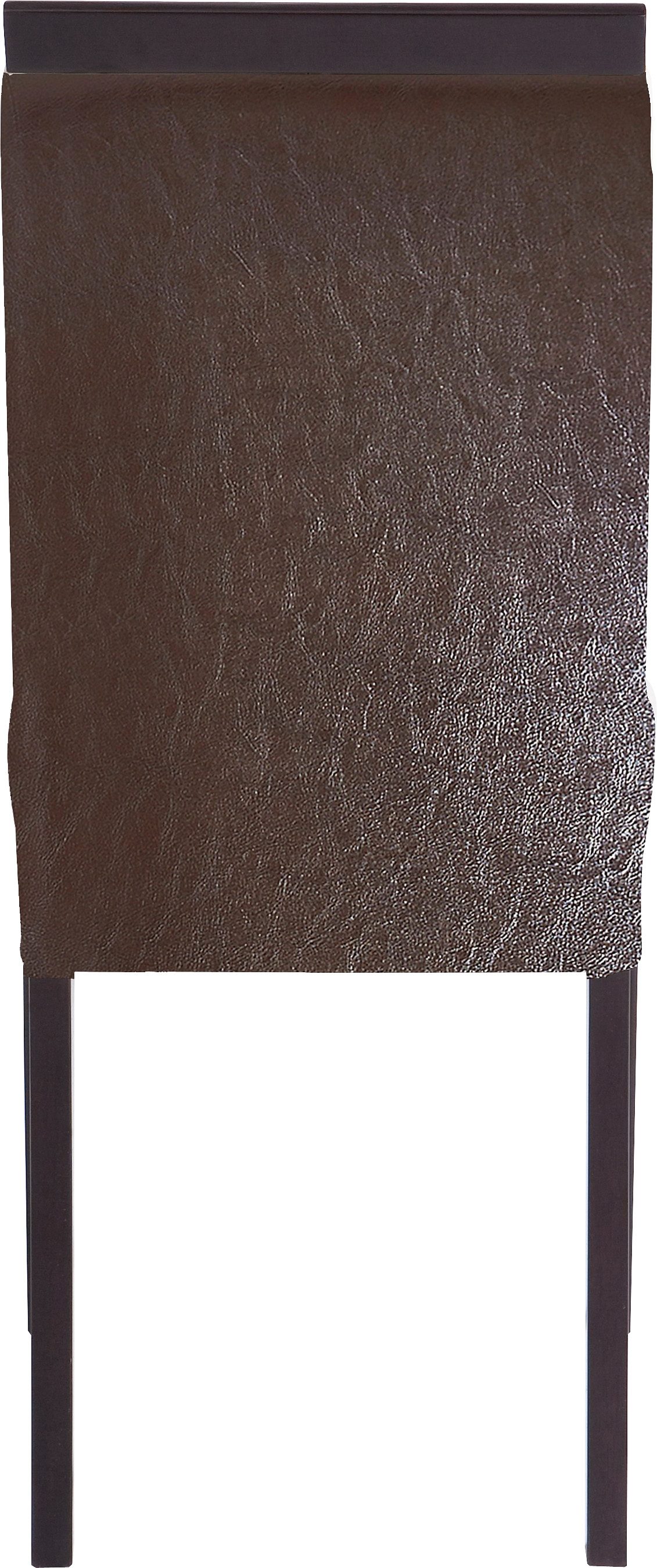 Home affaire Eetkamerstoel Genova van mooi imitatieleer, in verschillende kleuren, zithoogte 46 cm (set, 2 stuks)