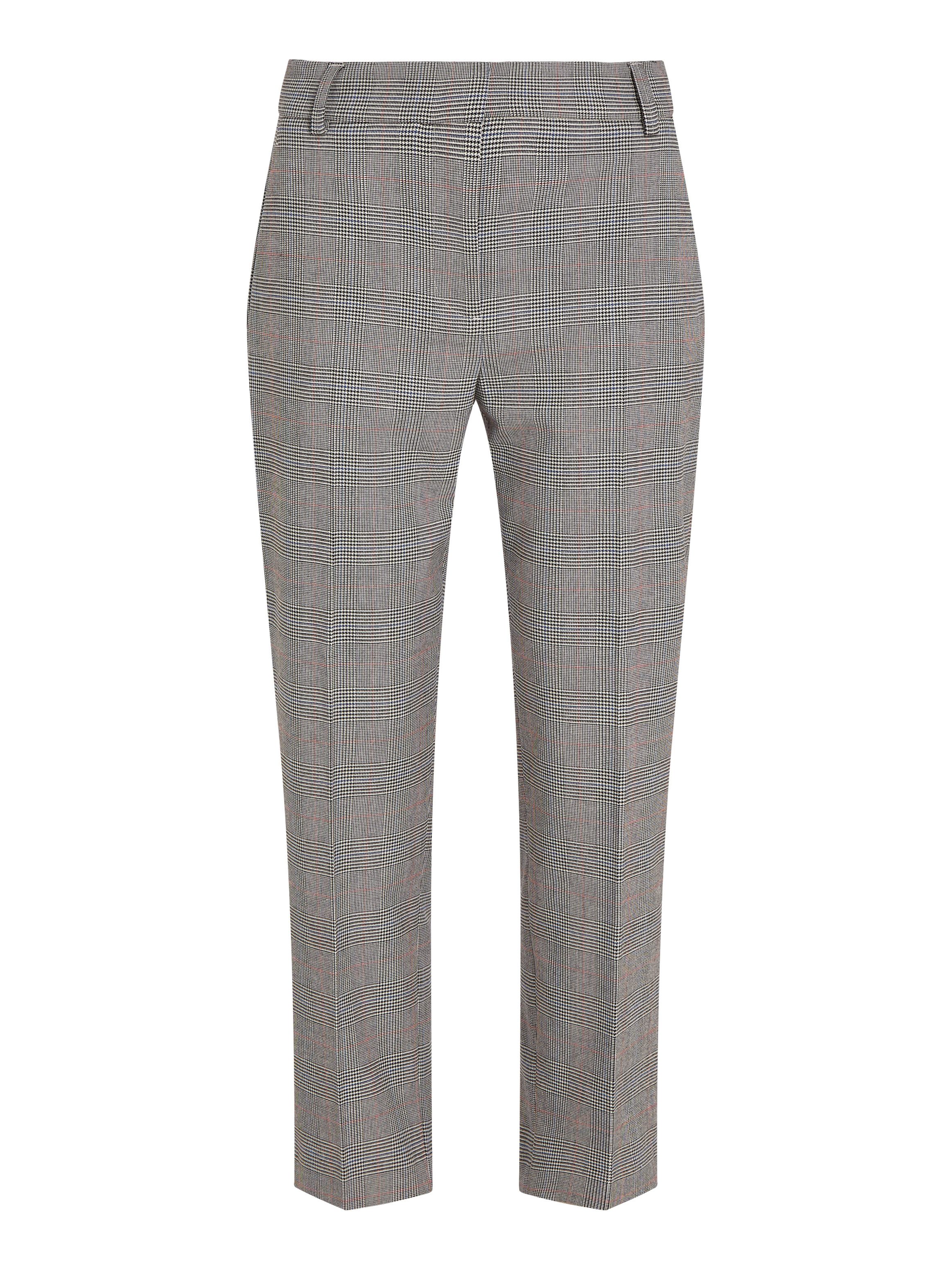 Tommy Hilfiger Geweven broek POW CHECK SLIM STRAIGHT PANT (Global Serie TH VROUWEN)