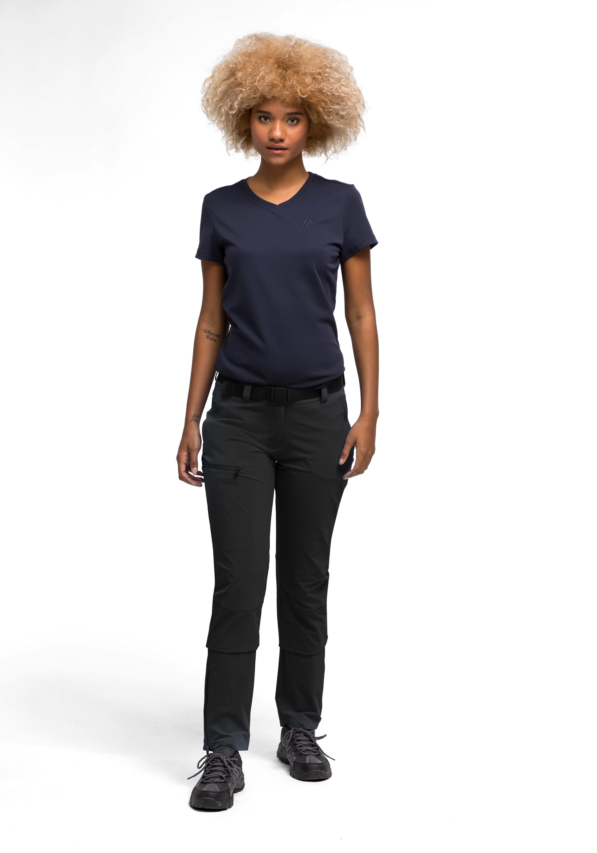 Maier Sports Functionele broek Inara slim Heren wandelbroek ademende outdoor-broek 4 zakken slim fit