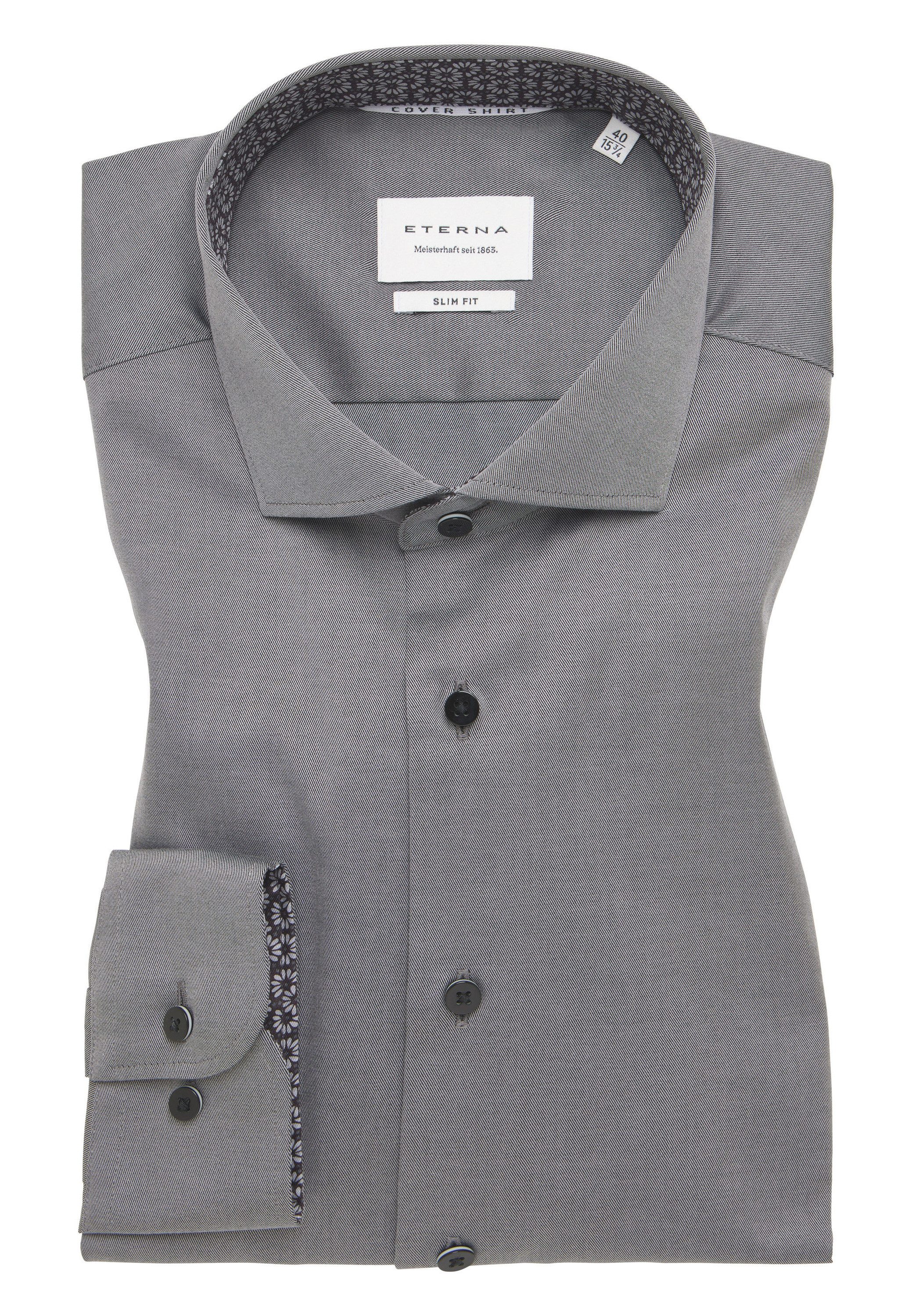 Eterna Overhemd met lange mouwen Slim fit NON IRON (strijkvrij)