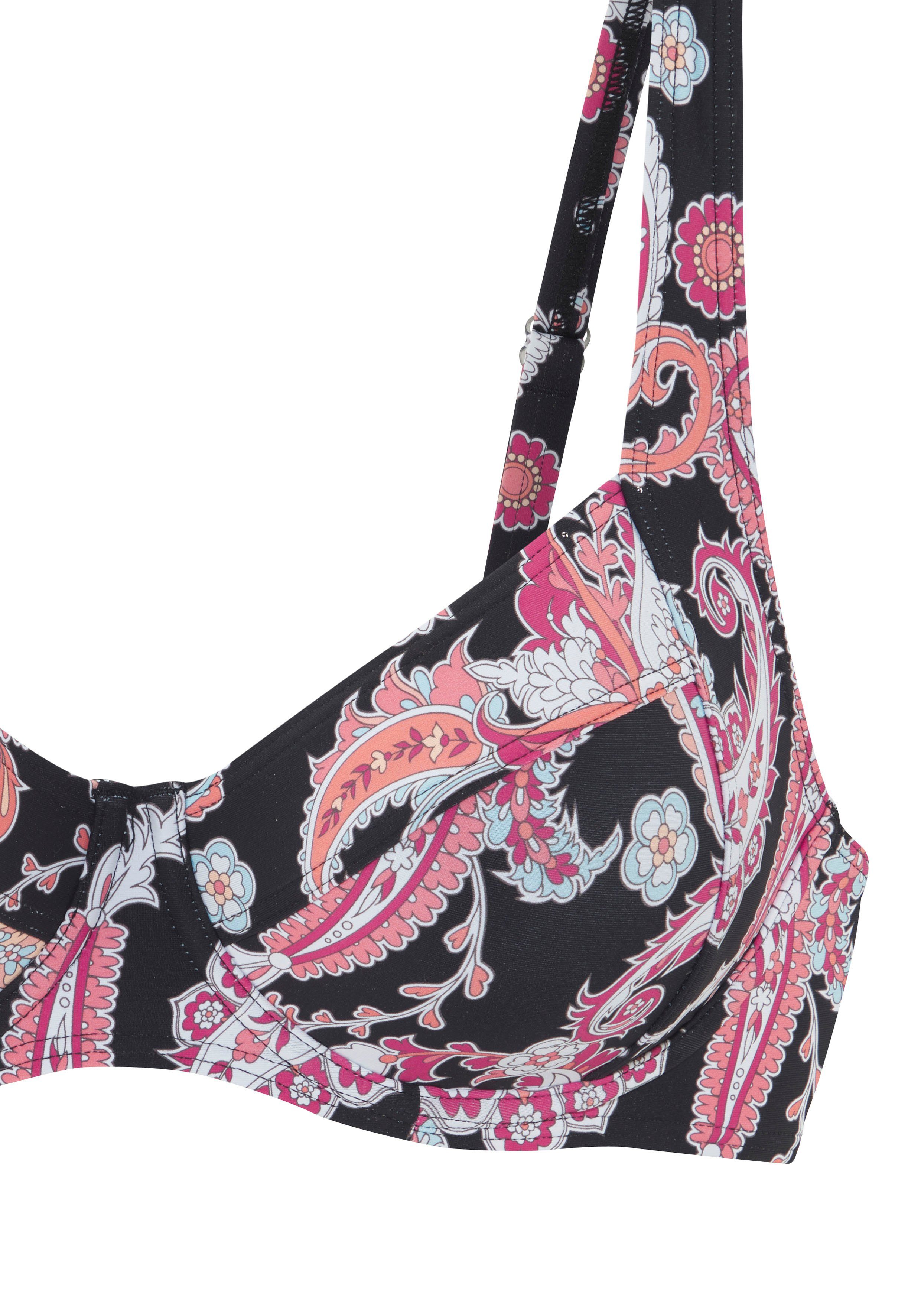 Sunseeker Bikinitop met beugels PALINA in paisley-print