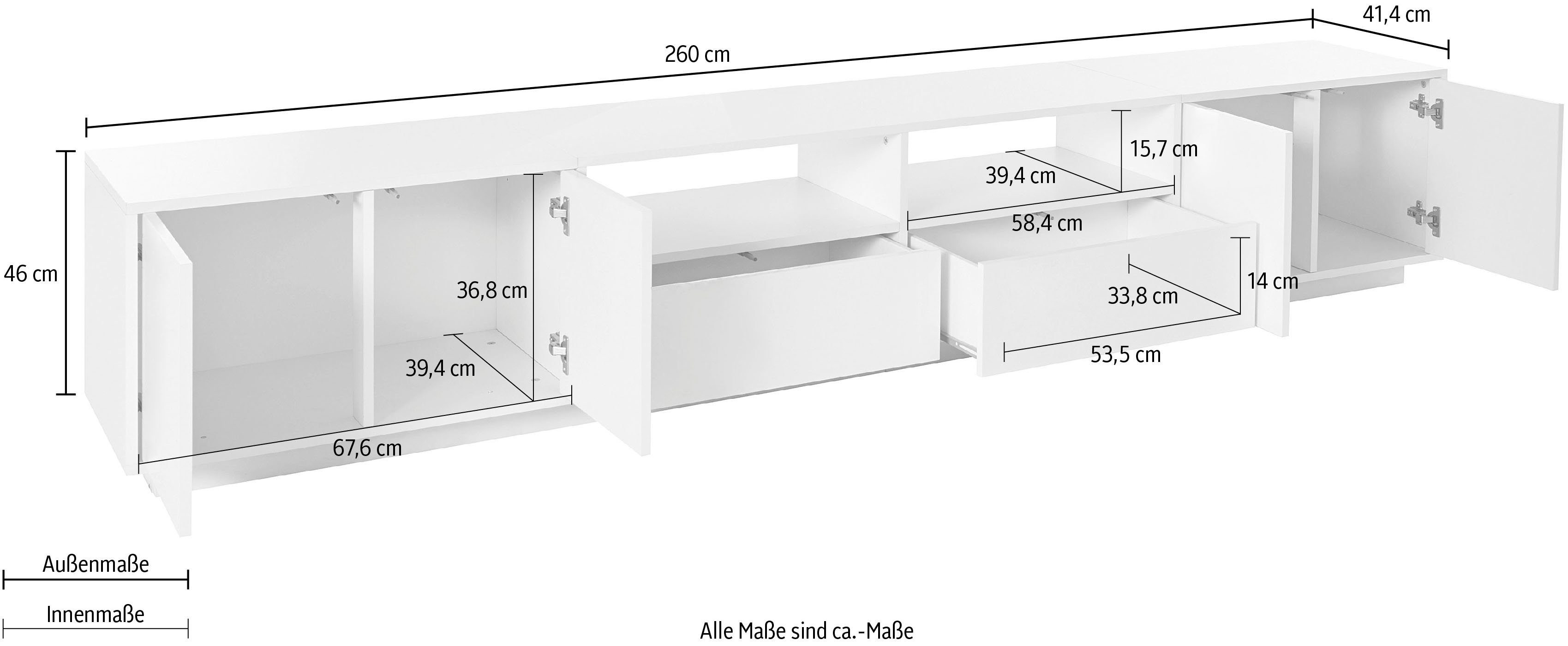 INOSIGN Tv-meubel Bloom TV-meubel, TV-kast