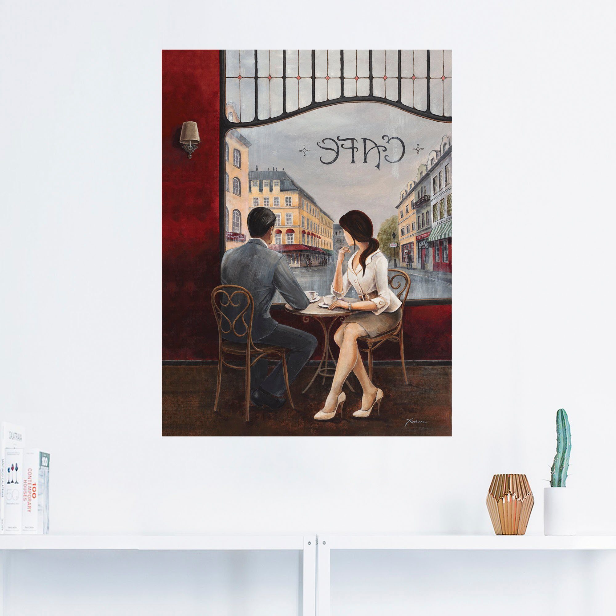 Artland Artprint Koffie als artprint van aluminium, artprint voor buiten, artprint op linnen, poster, muursticker