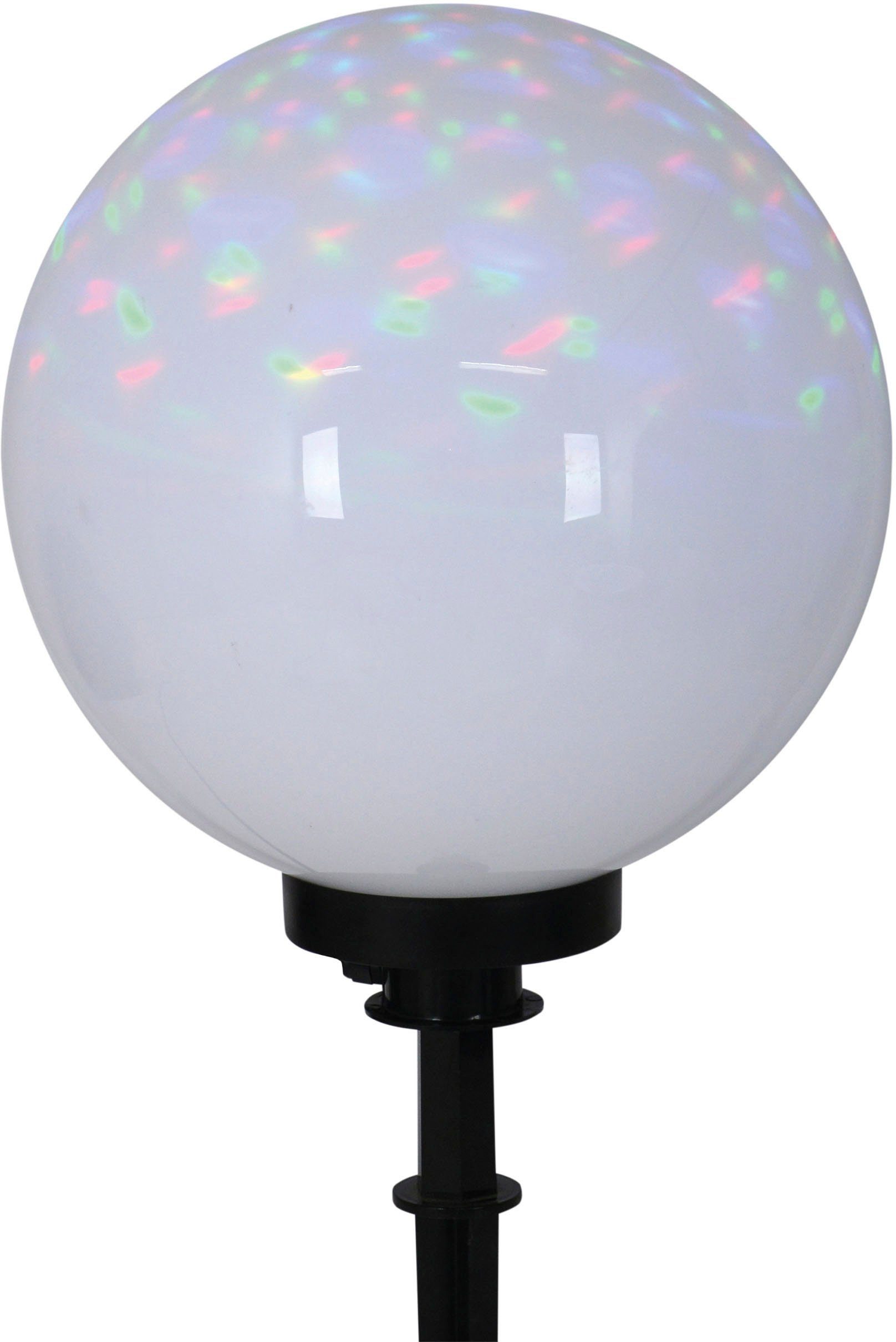 näve Bollamp BALL Kunststof, wit/opaal, d: 40 cm, spit zwart, excl. 1 x E27 max. 40 W (1 stuk) tuinlampen wit