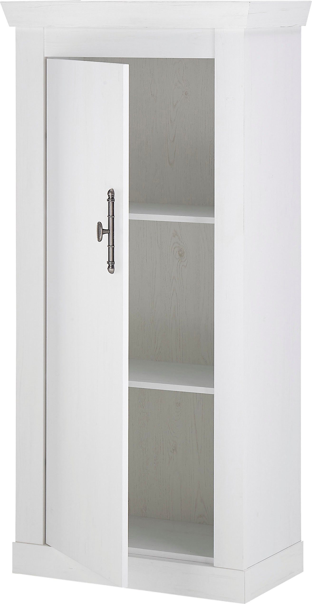 Home affaire Highboard Ravenna in romantische landelijke stijl, metalen handgreep, hoogte 146 cm