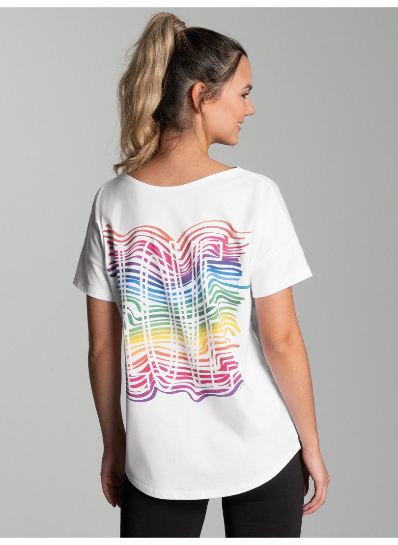 Trigema T-shirt TRIGEMA oversized T-shirt met kleurrijke printmotieven (1-delig)