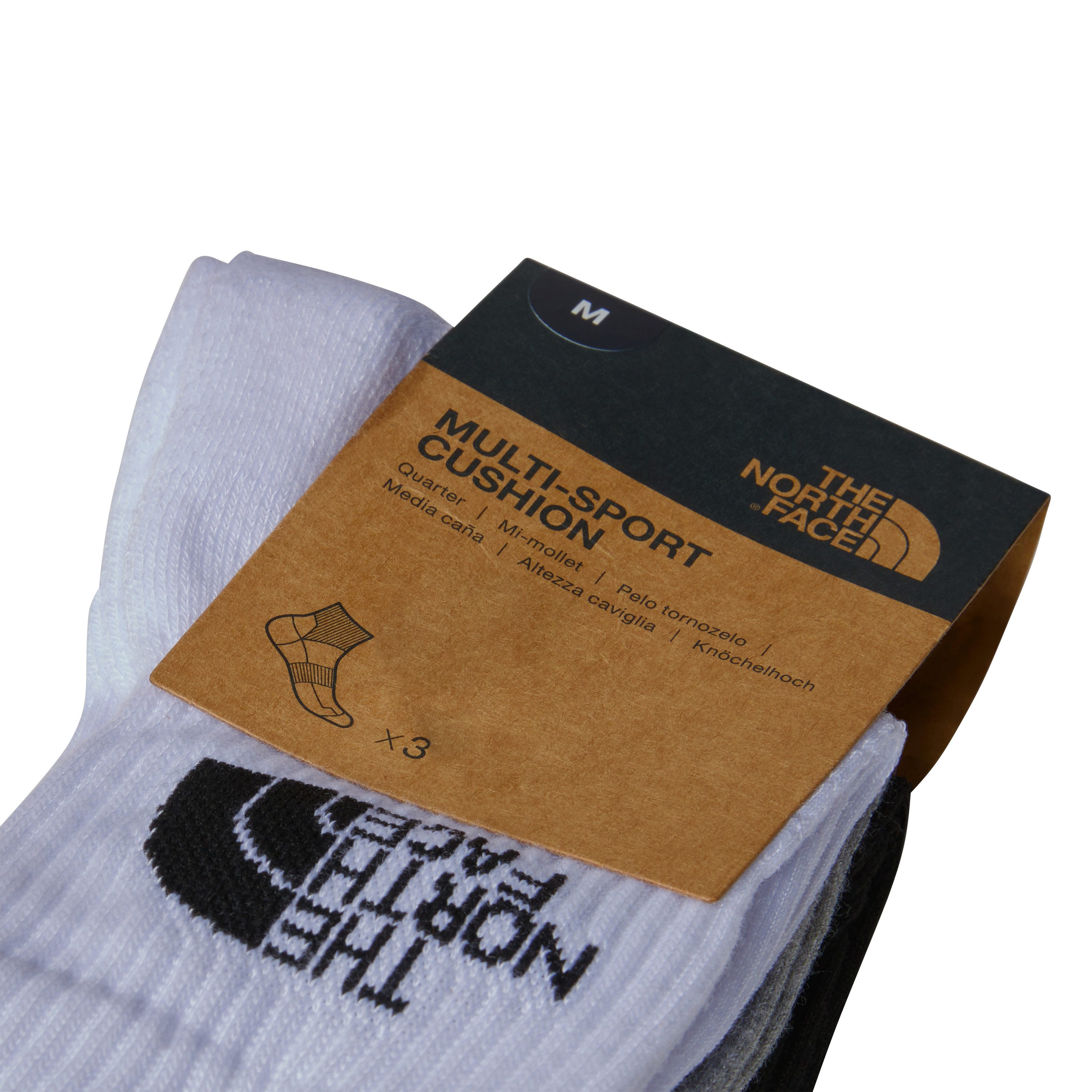 The North Face Sportsokken MULTI SPORT CUSH QUARTER SOCK 3P (set, 3 paar)