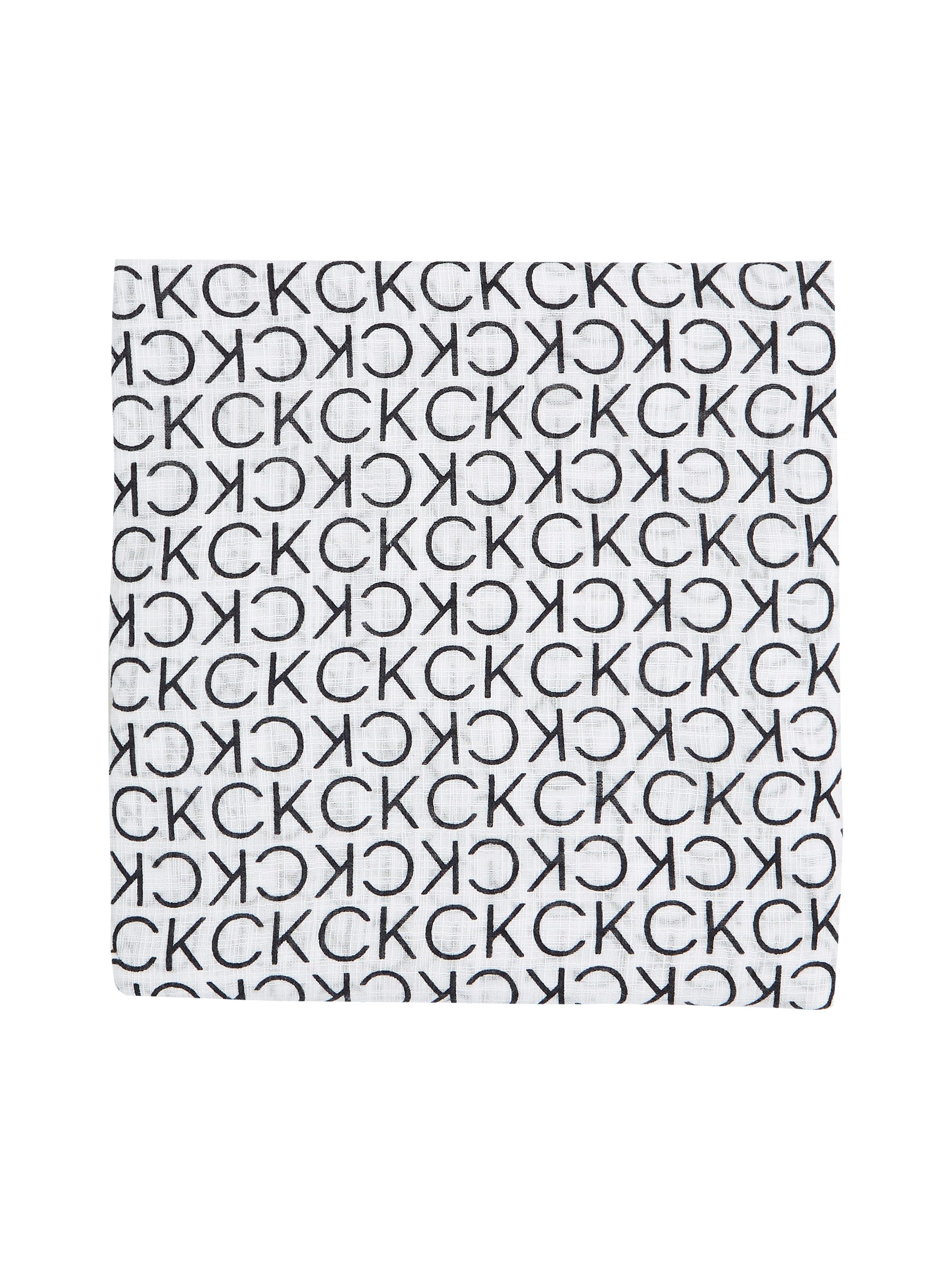 Calvin Klein Sjaal MONOGRAM COTTON GAUZE STOLE