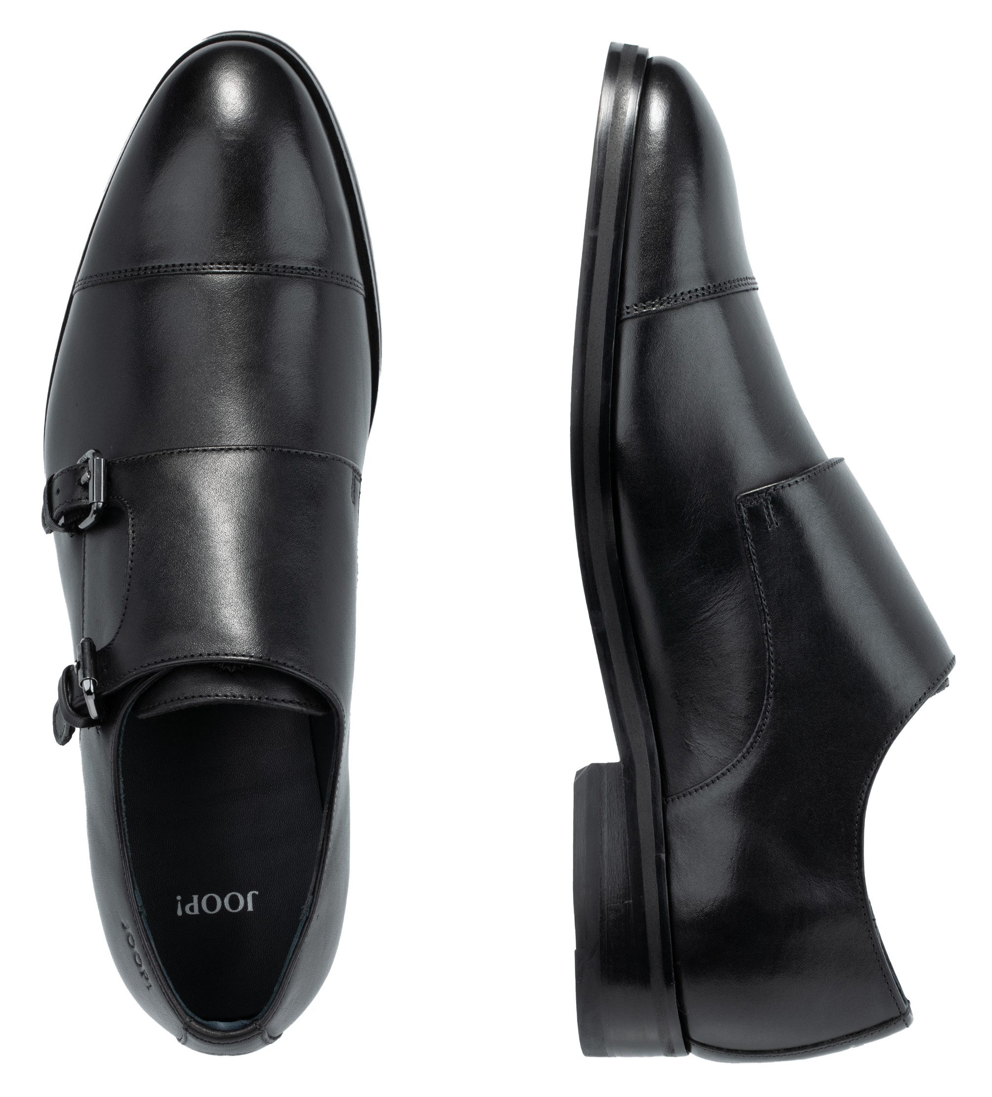 Joop! Instappers Pero kleitos monk lace up mc2 Business schoen, kostuumschoen, monk met leren binnenzool