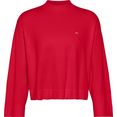 tommy jeans trui met ronde hals tjw essential sweater met tommy jeans-merklabel op borsthoogte rood