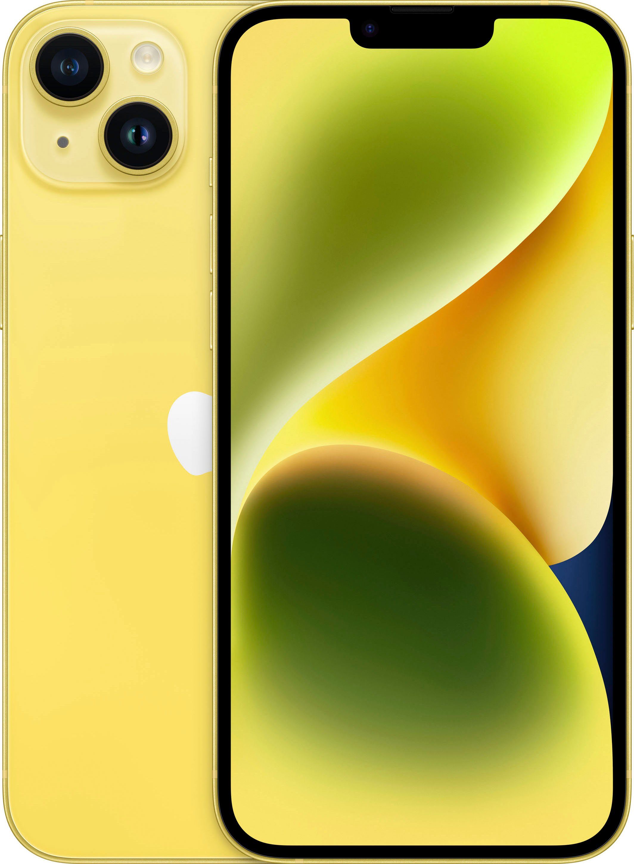 apple smartphone iphone 14 plus 128gb, 128 gb geel