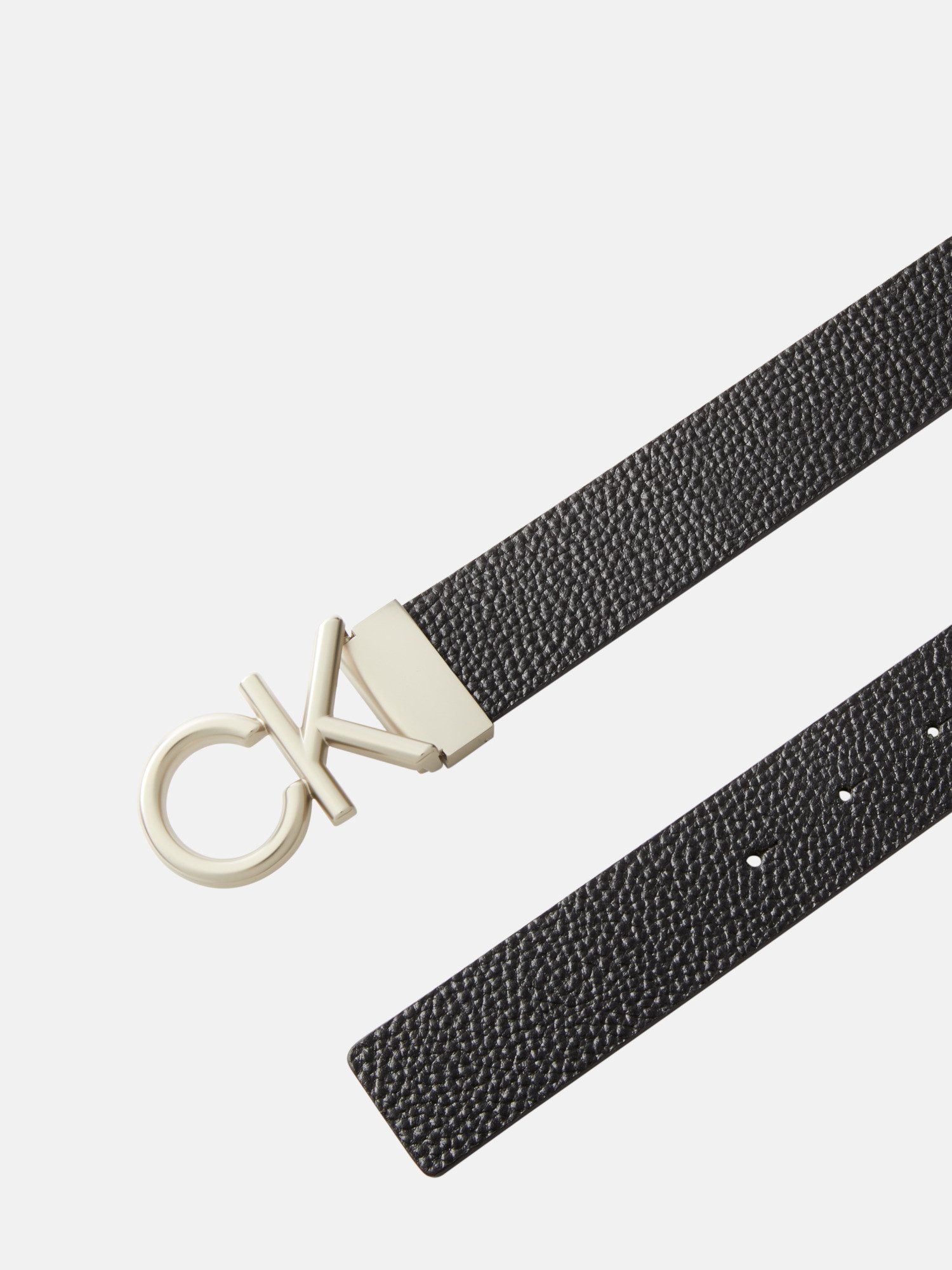Calvin Klein Leren riem CK HALLMARK LOGO 35MM ADJ