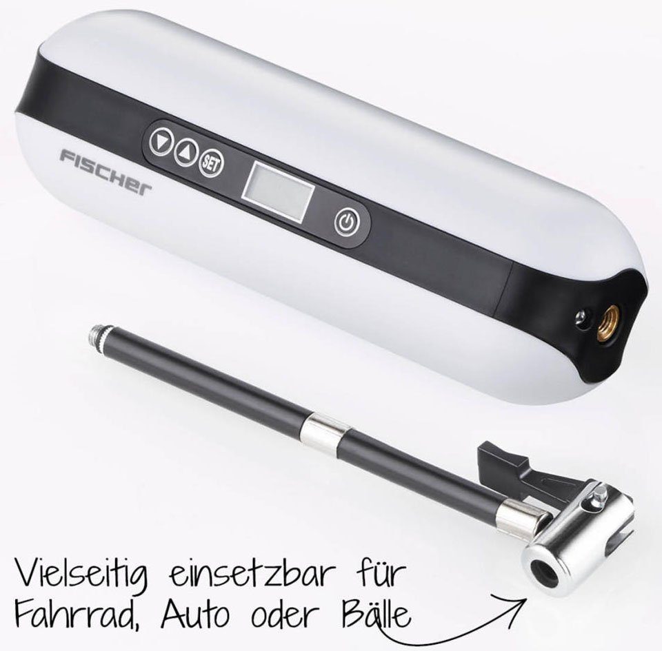 Fischer Accu-luchtpompje Accu-compressor inclusief powerbank