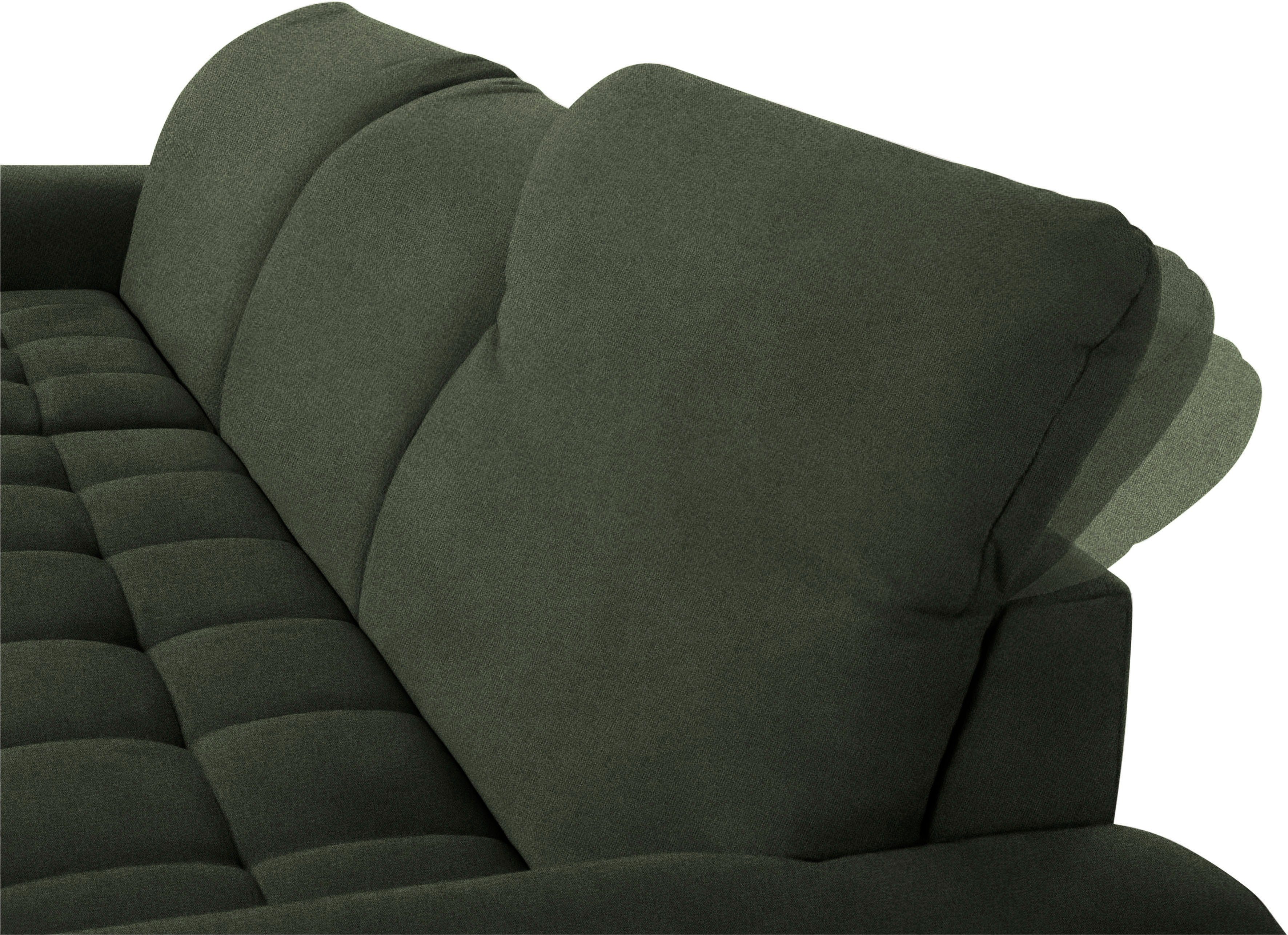 DOMO collection Hoekbank Franzi, tijdloos en elegant, moderne zittingstikking, L-Vorm