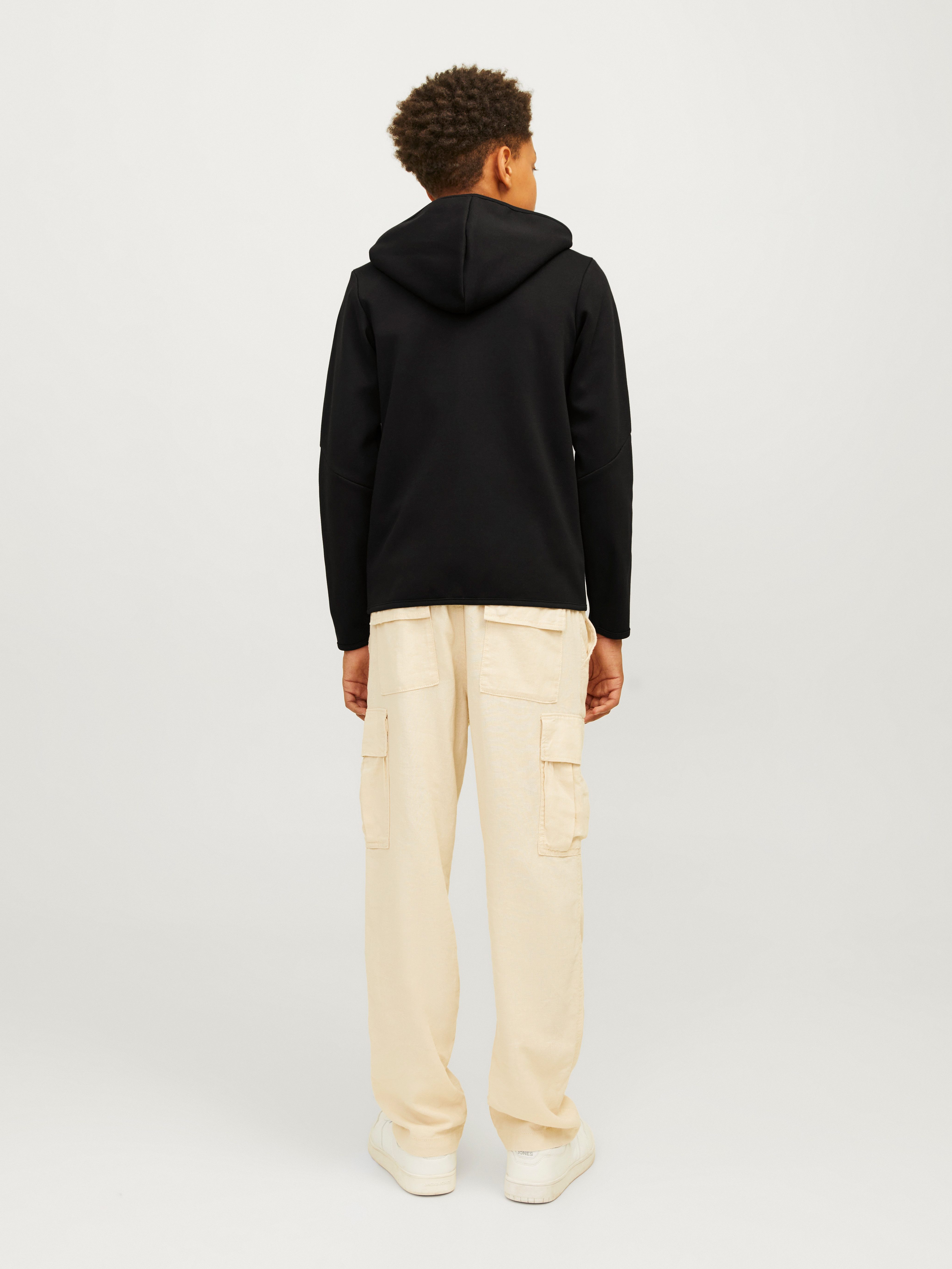 Jack & Jones Junior Capuchonsweatvest JCOFUSION SWEAT ZIP HOOD NOOS JNR