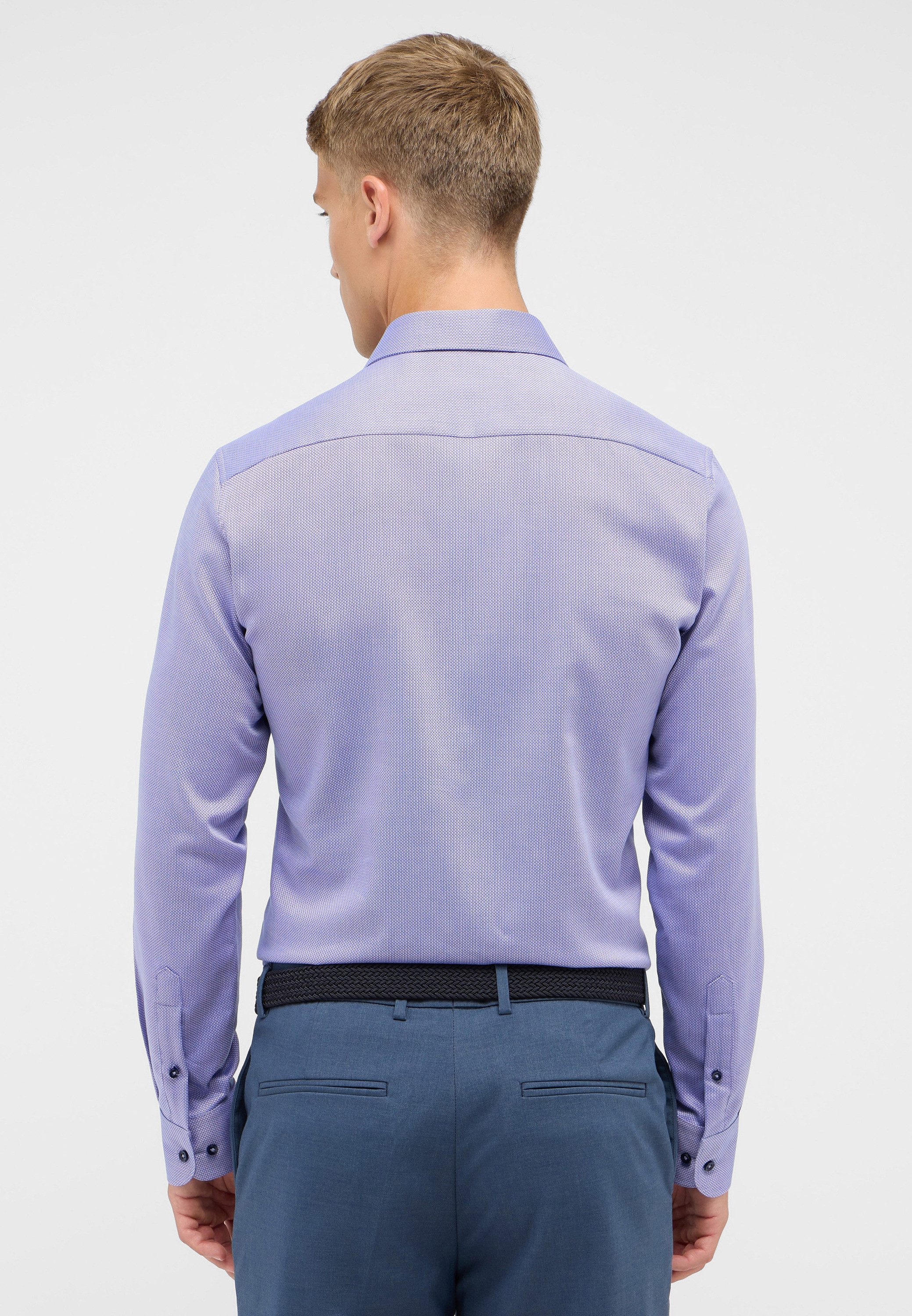 Eterna Overhemd met lange mouwen Slim fit NON IRON (strijkvrij)