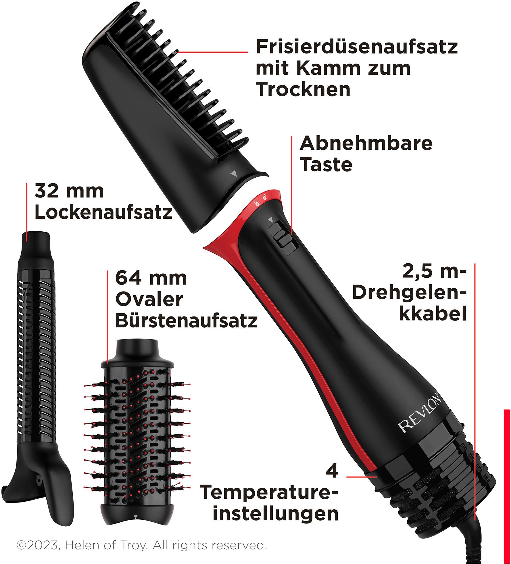 Revlon Multihaarstyler One-Step Haardroger & Multi-Styler – 3-in-1-Tool, RVDR5333