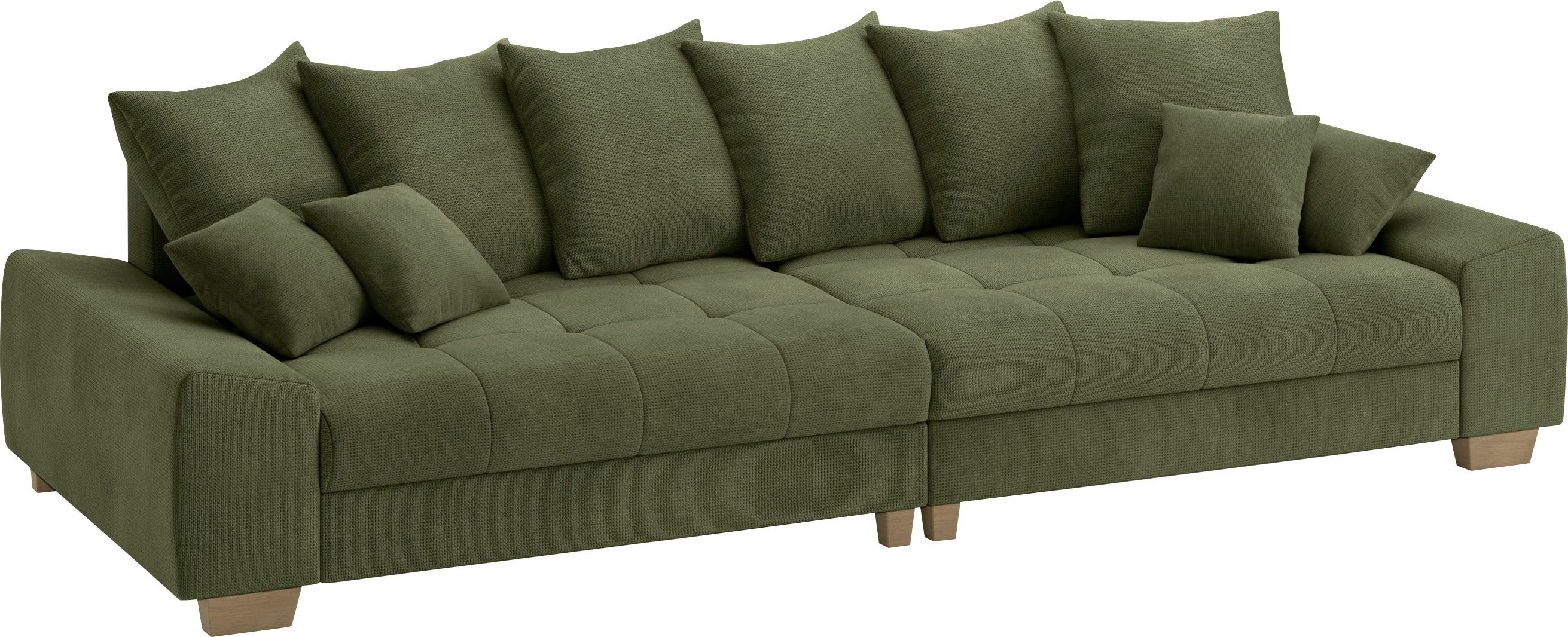 Mr. Couch Megabank Nikita II met koudschuim bekleding tot 140kg belastbaar groen, xxl banken