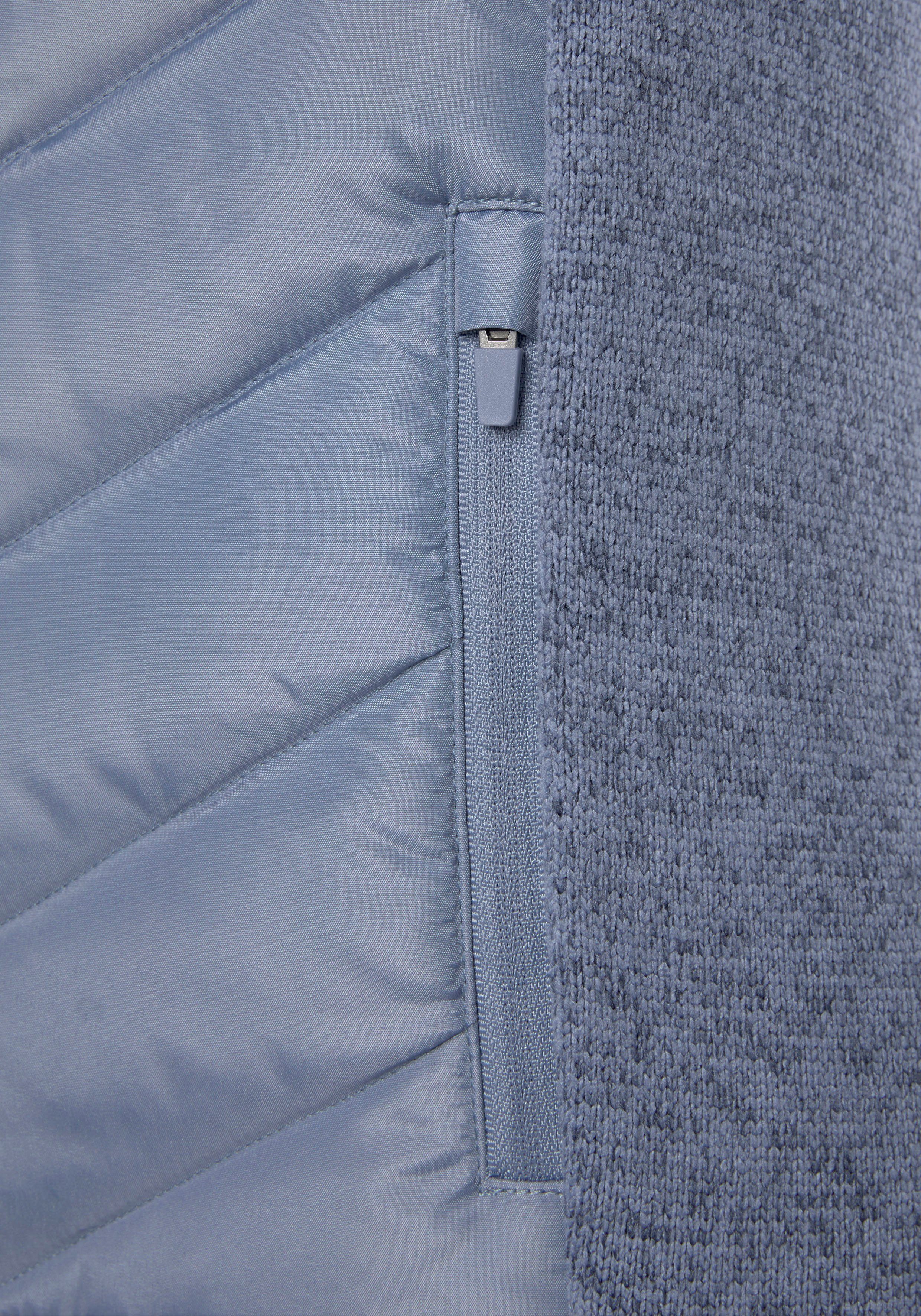 Vivance Gewatteerde jas met tricot-fleece-mouwen