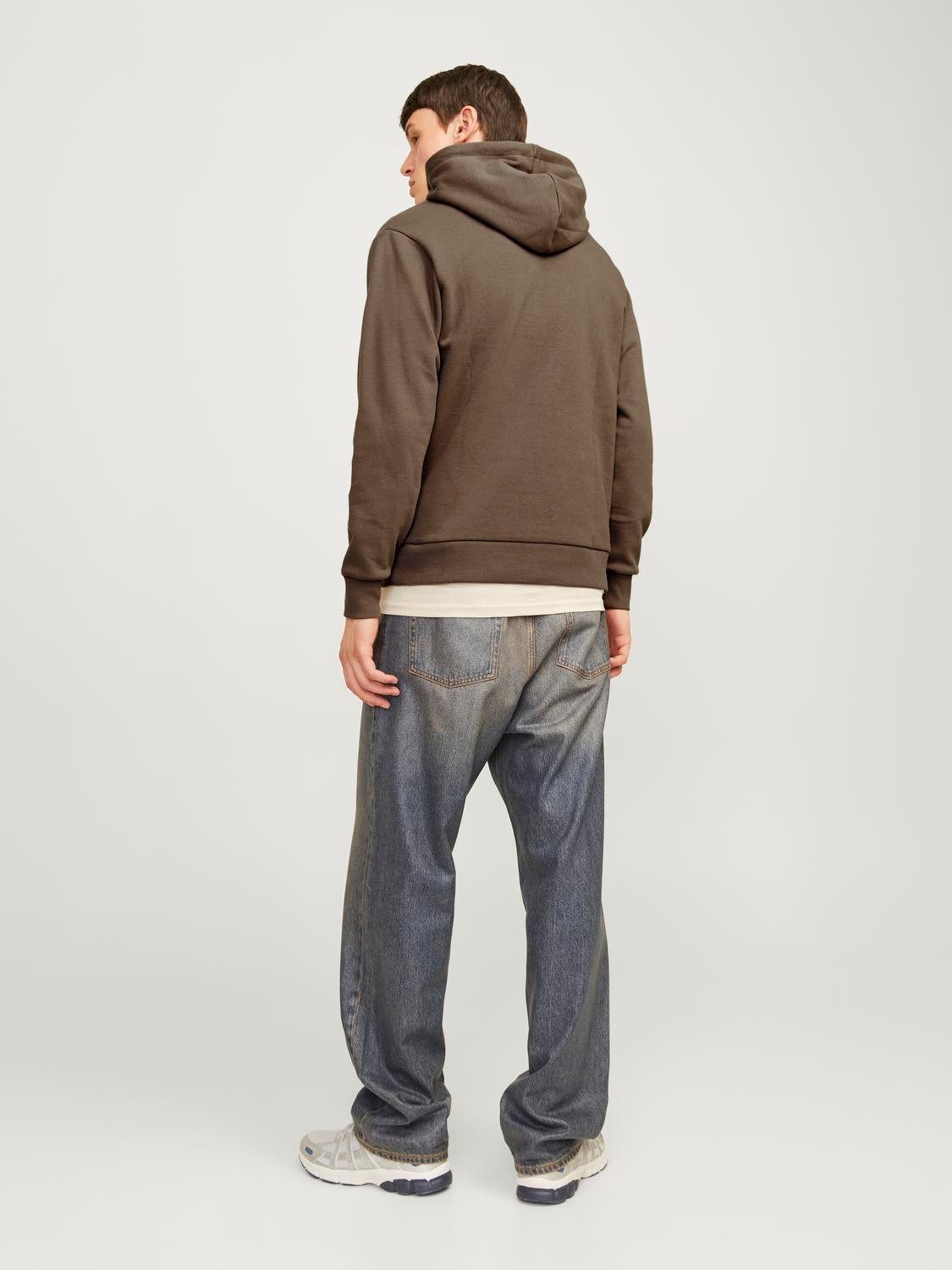 Jack & Jones Hoodie JJECALEB VARSITY SWEAT HOOD NOOS