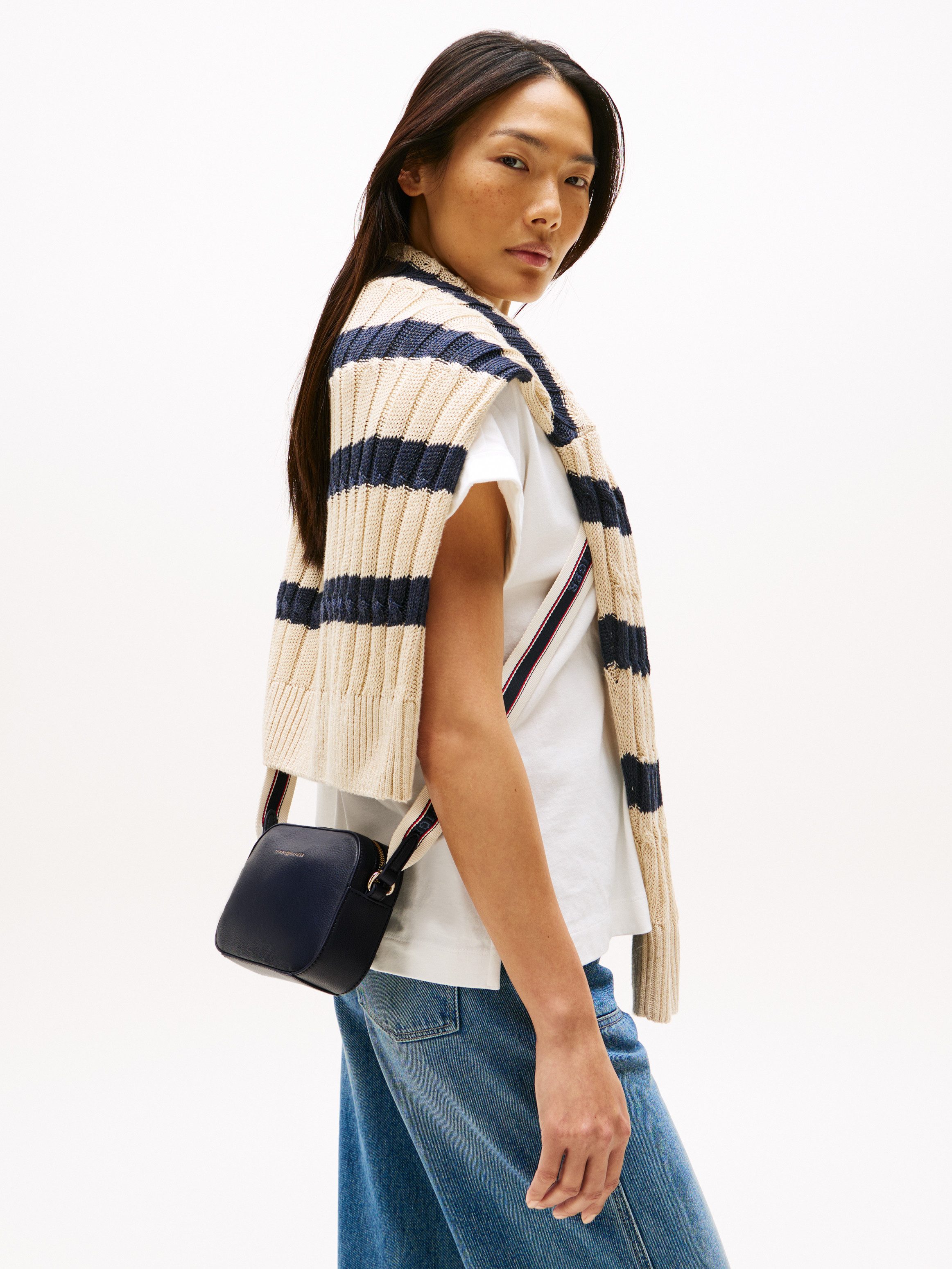 Tommy Hilfiger Schoudertas TH LOGOTAPE CAMERA BAG
