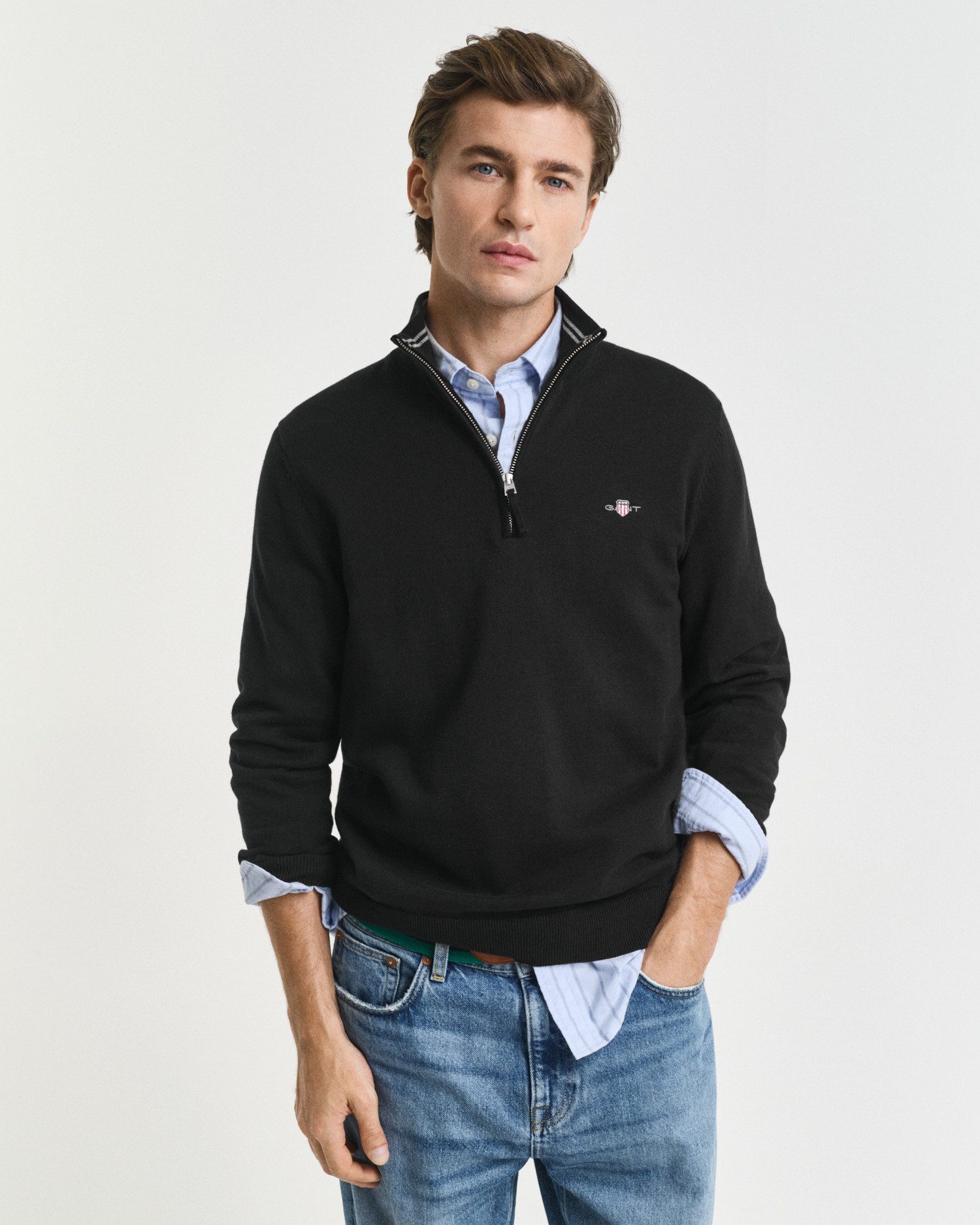 Gant Schipperstrui CLASSIC COTTON HALF ZIP