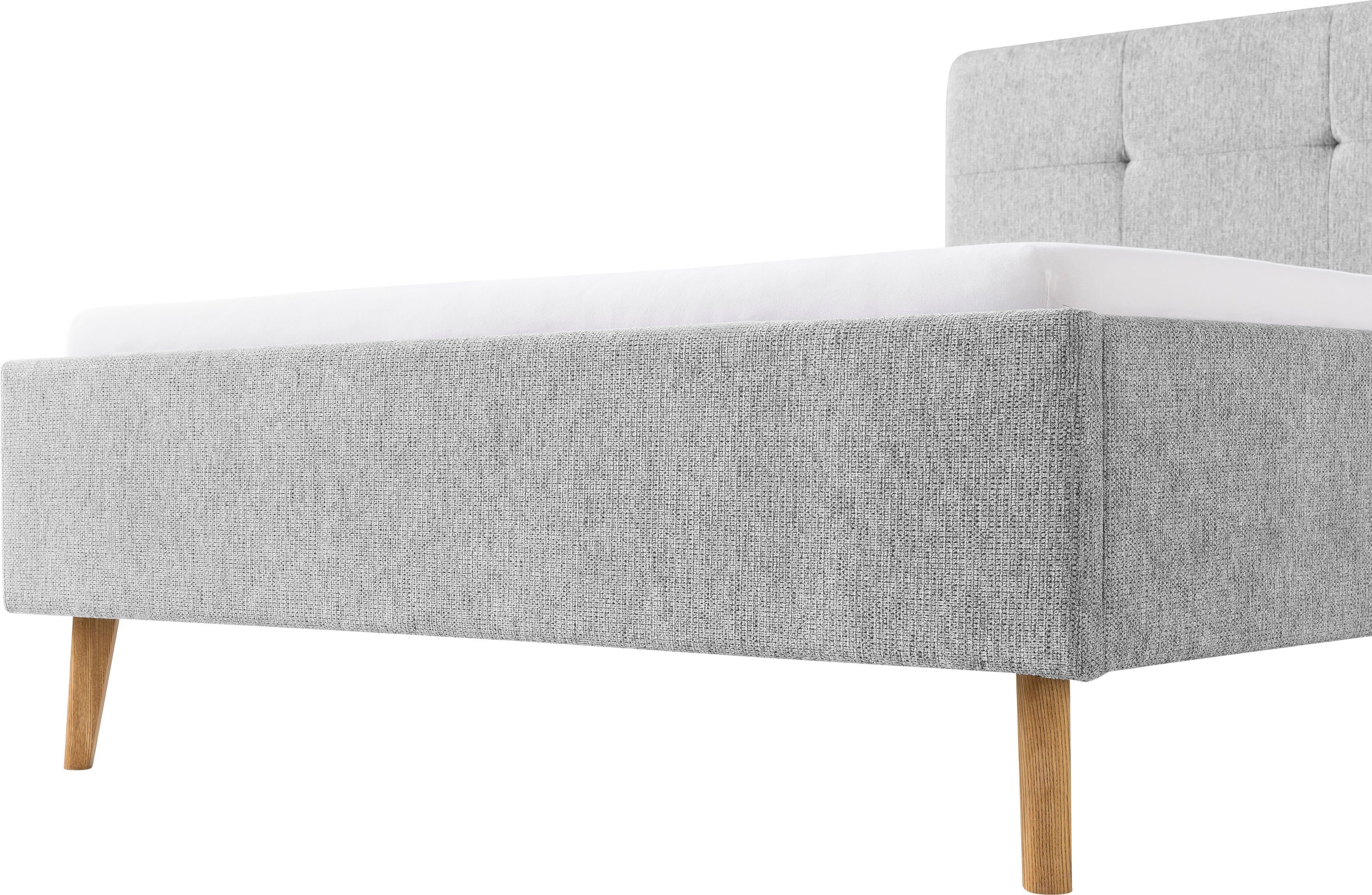 meise.möbel Gestoffeerd bed Smart Hoofdbord met knoopdetails, verkrijgbaar in twee maten
