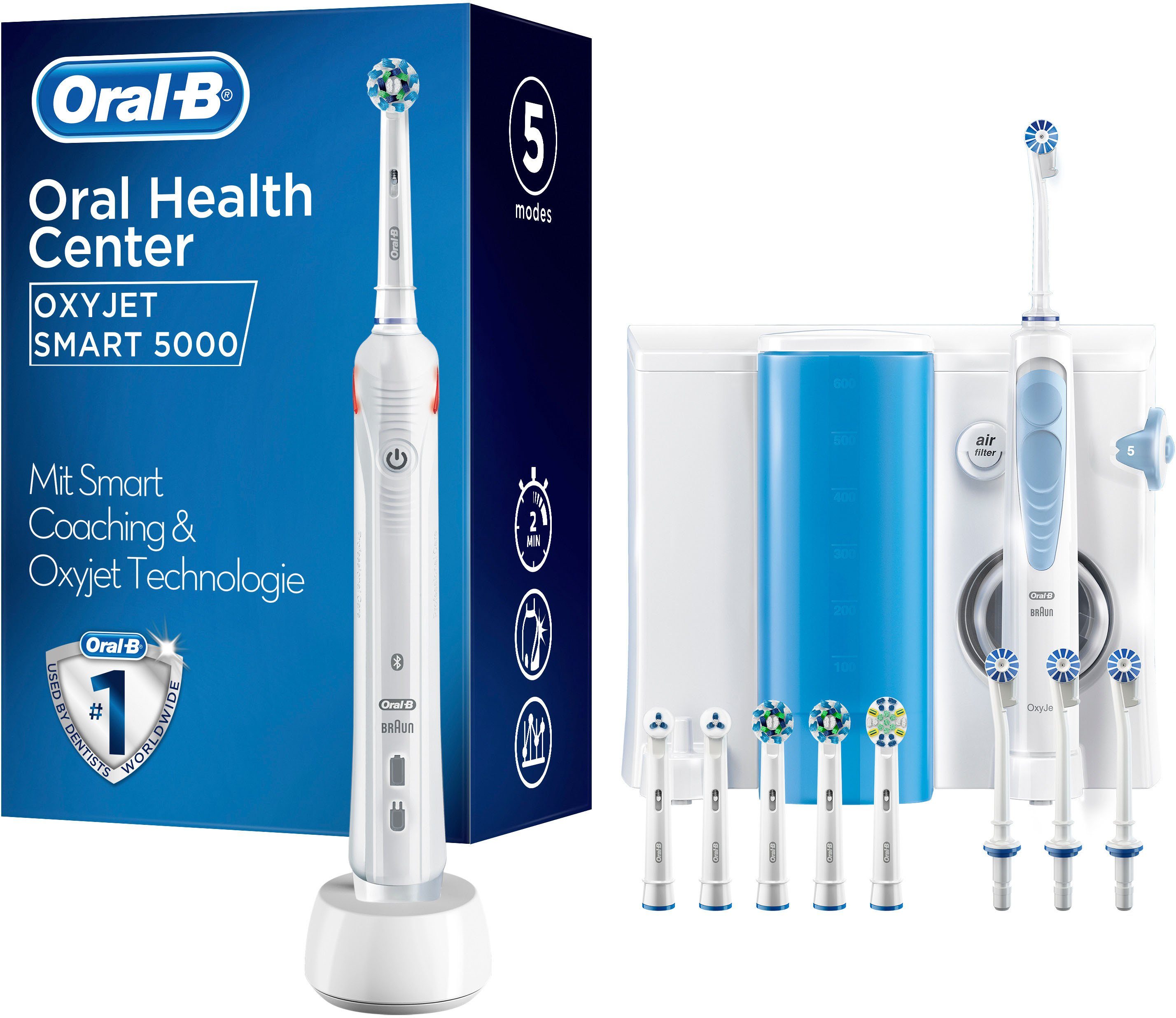 plotseling gras toediening Oral B Mondverzorging center OxyJet-monddouche + Oral-B Smart 5000 nu  online kopen | OTTO