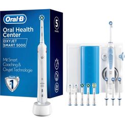 oral b mondverzorging center oxyjet-monddouche + oral-b smart 5000 wit