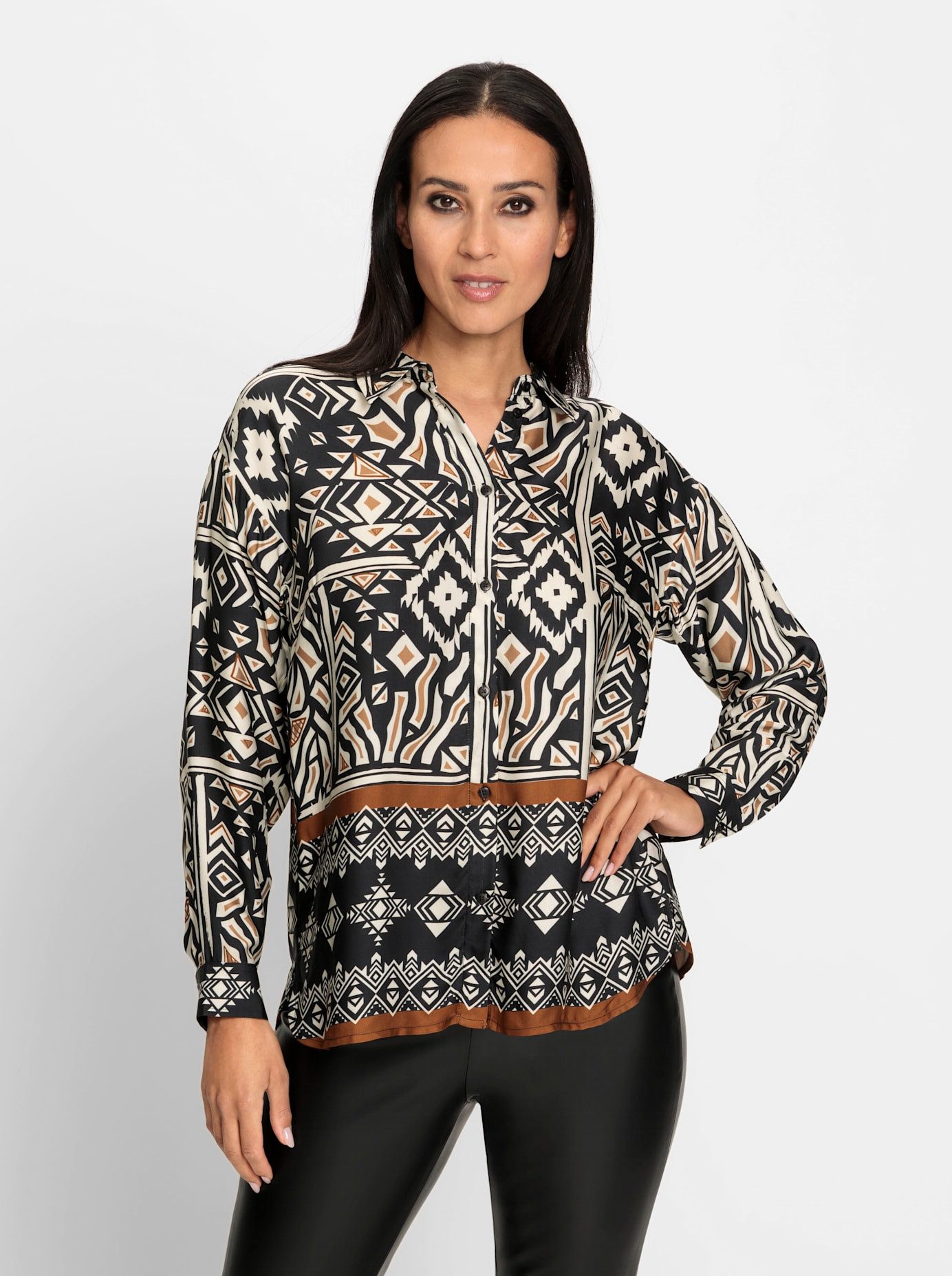 heine Gedessineerde blouse