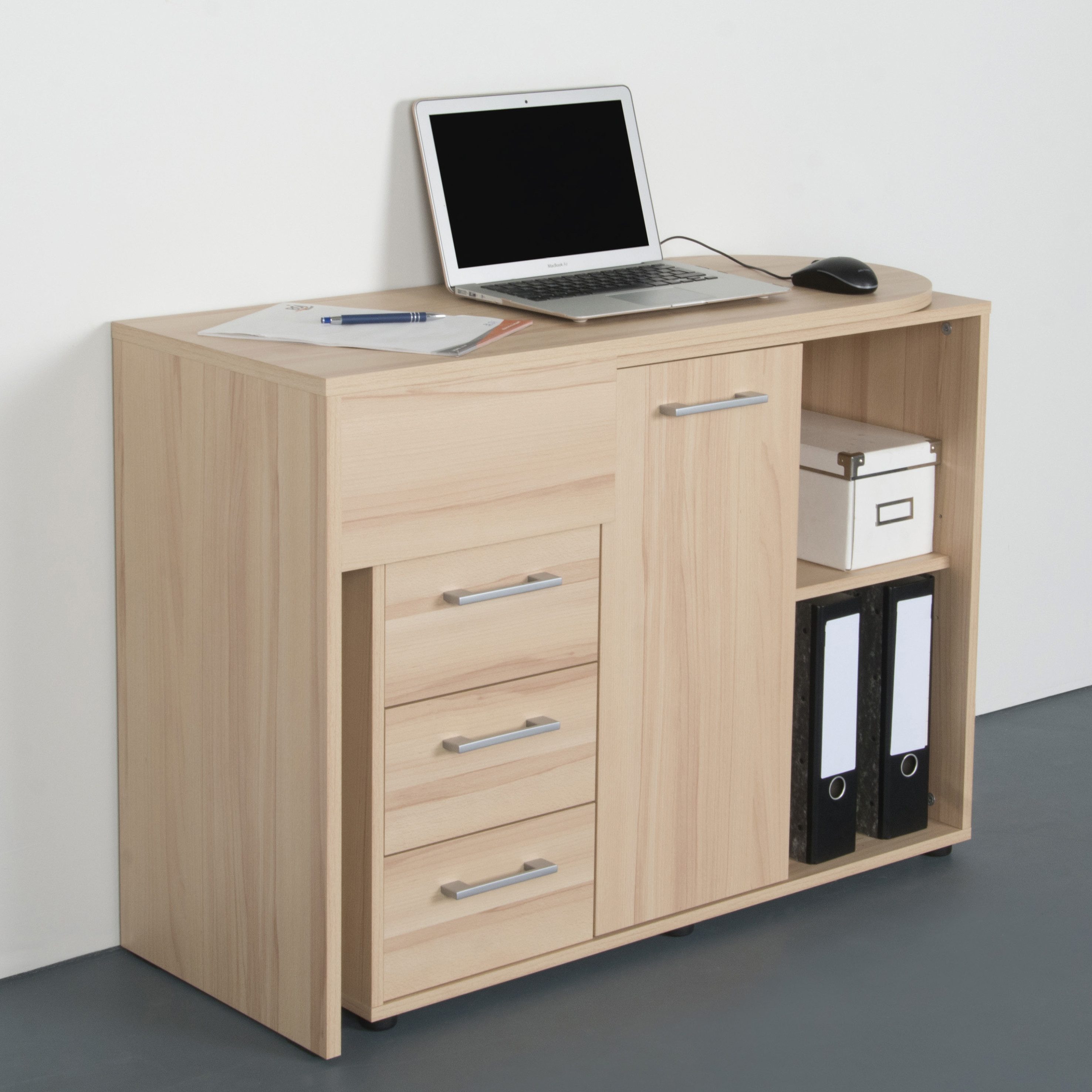 VOGL Möbelfabrik Bureau draaibaar tafelblad, ruimtebesparend, made in germany