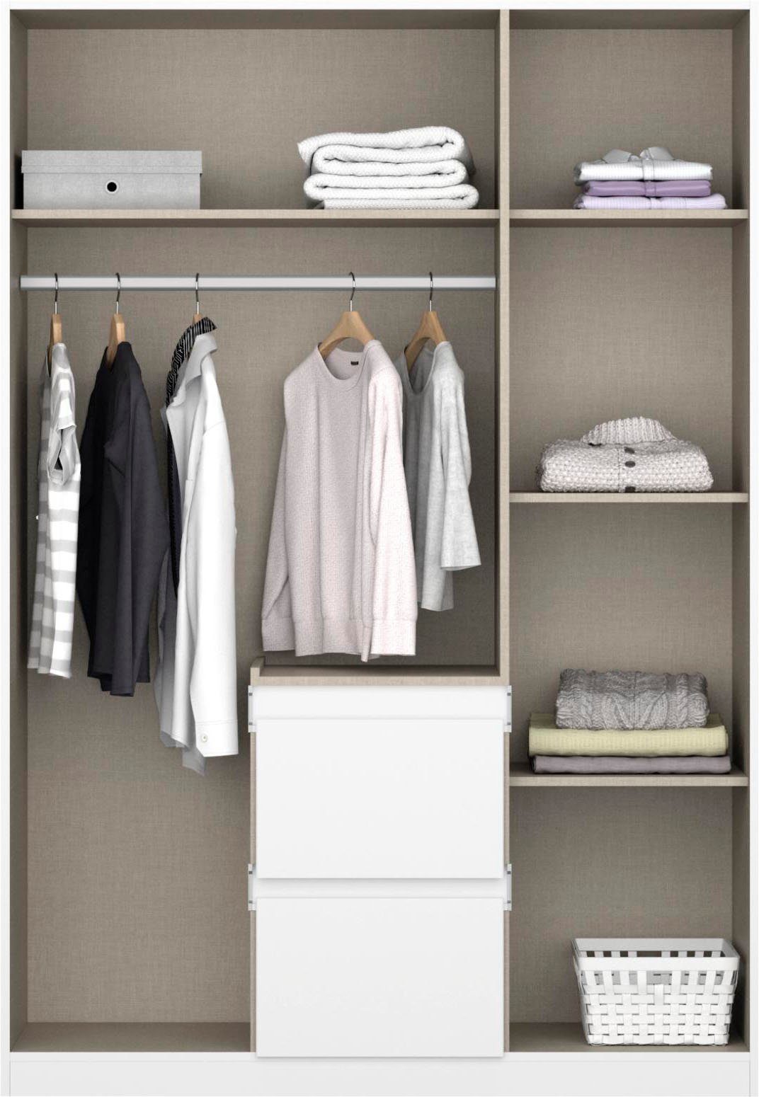 rauch Draaideurkast Kledingkast kast garderobe waskast NIDDA met moderne grepless front en push-to-open functie made in germany