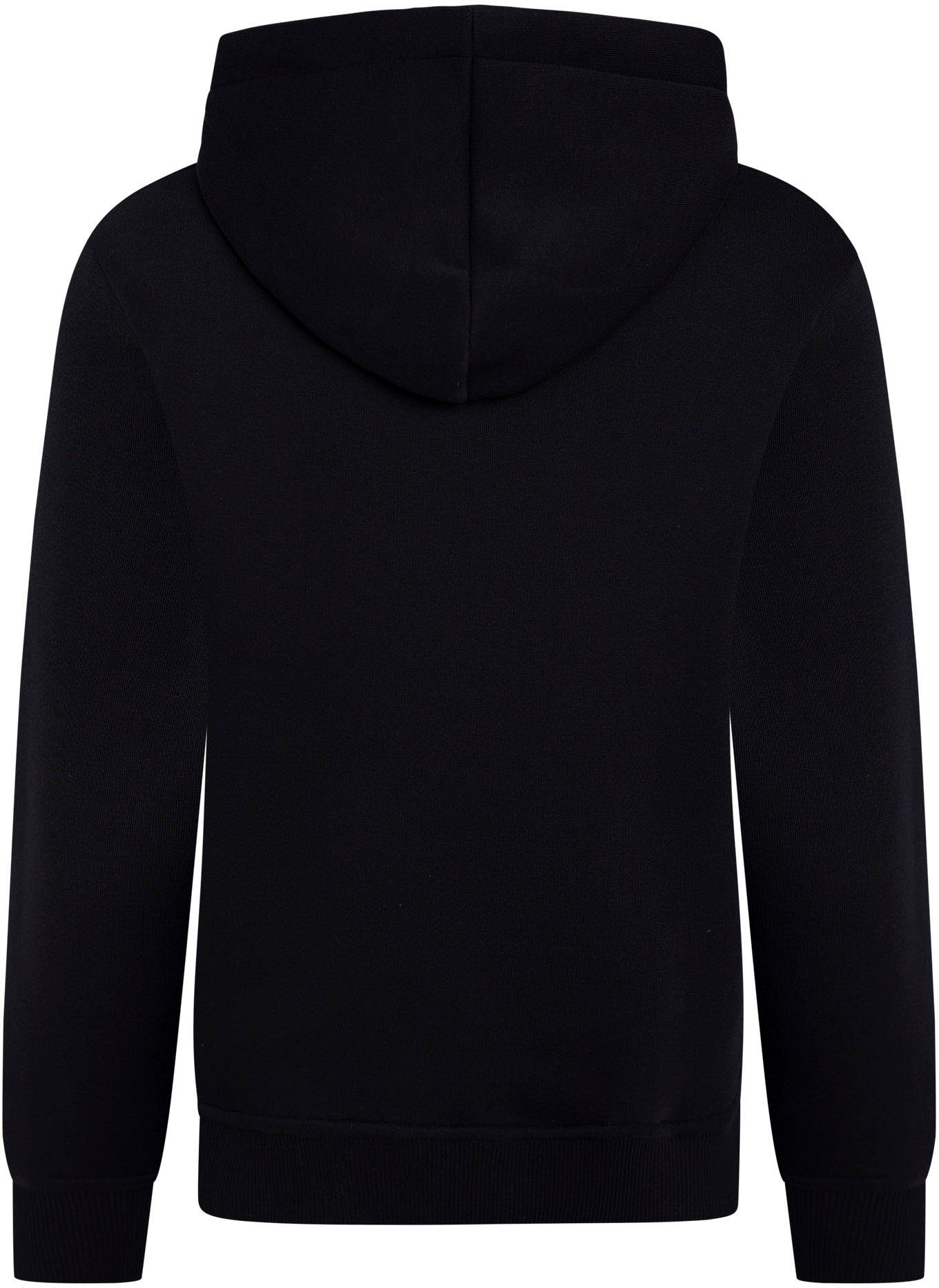 Zwillingsherz Hoodie met neonkleurige borduursels en paillettenanker