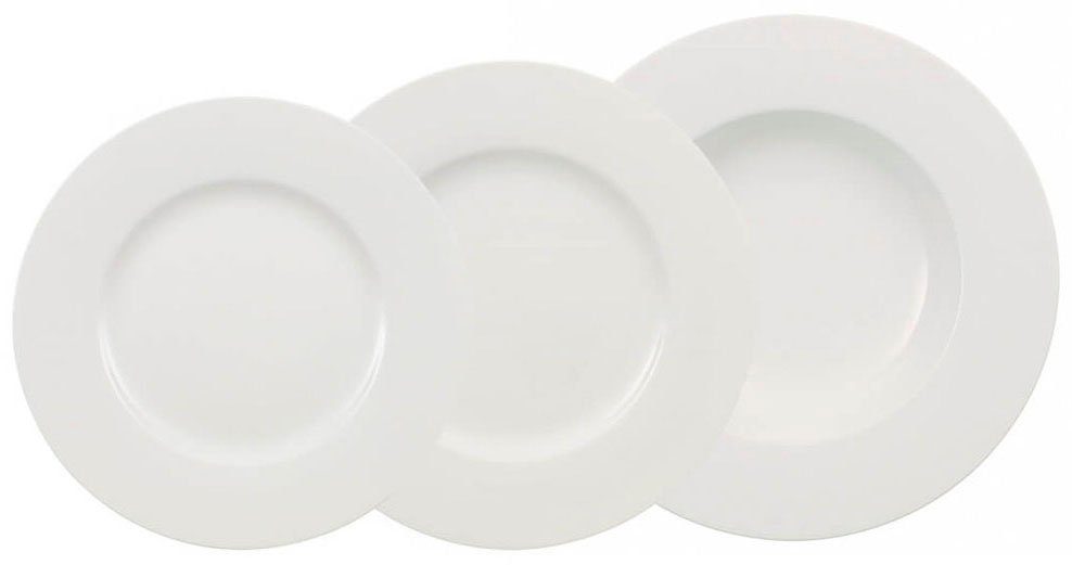 Villeroy & Boch bordenset, porselein, 12-delig, WONDERFUL WORLD WHITE